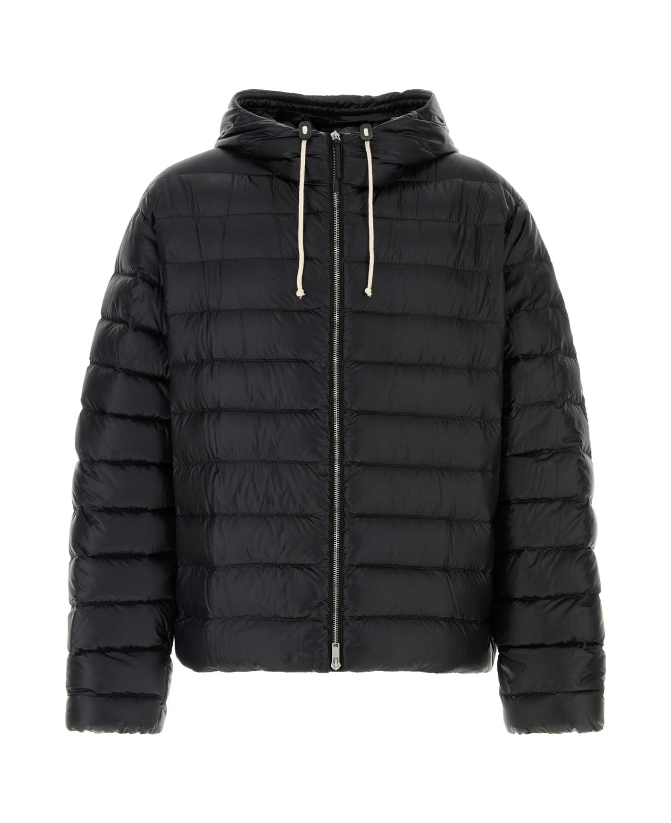 Jil Sander Black Nylon Down Jacket - 001