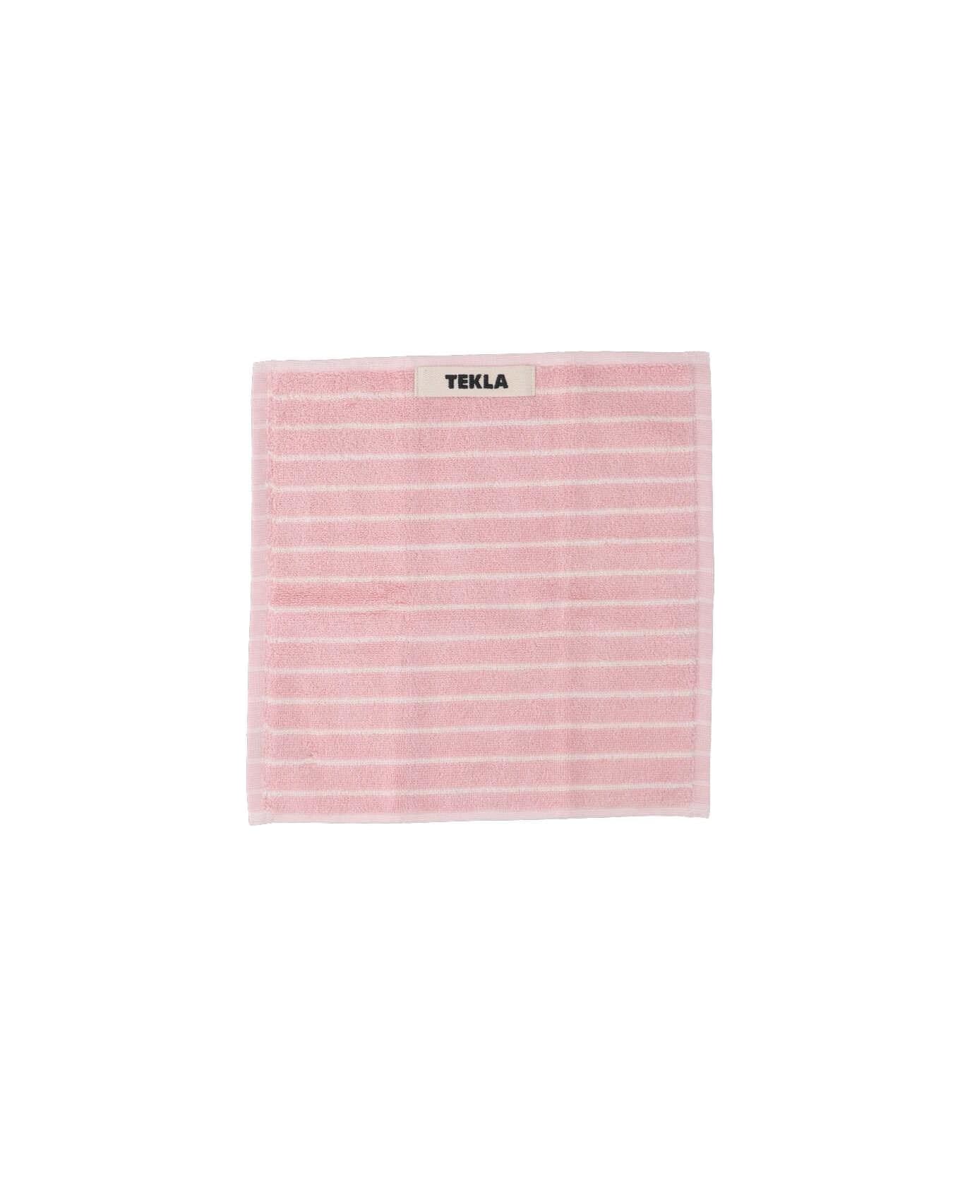 Tekla Guest Towel - Shaded Pink Stripes