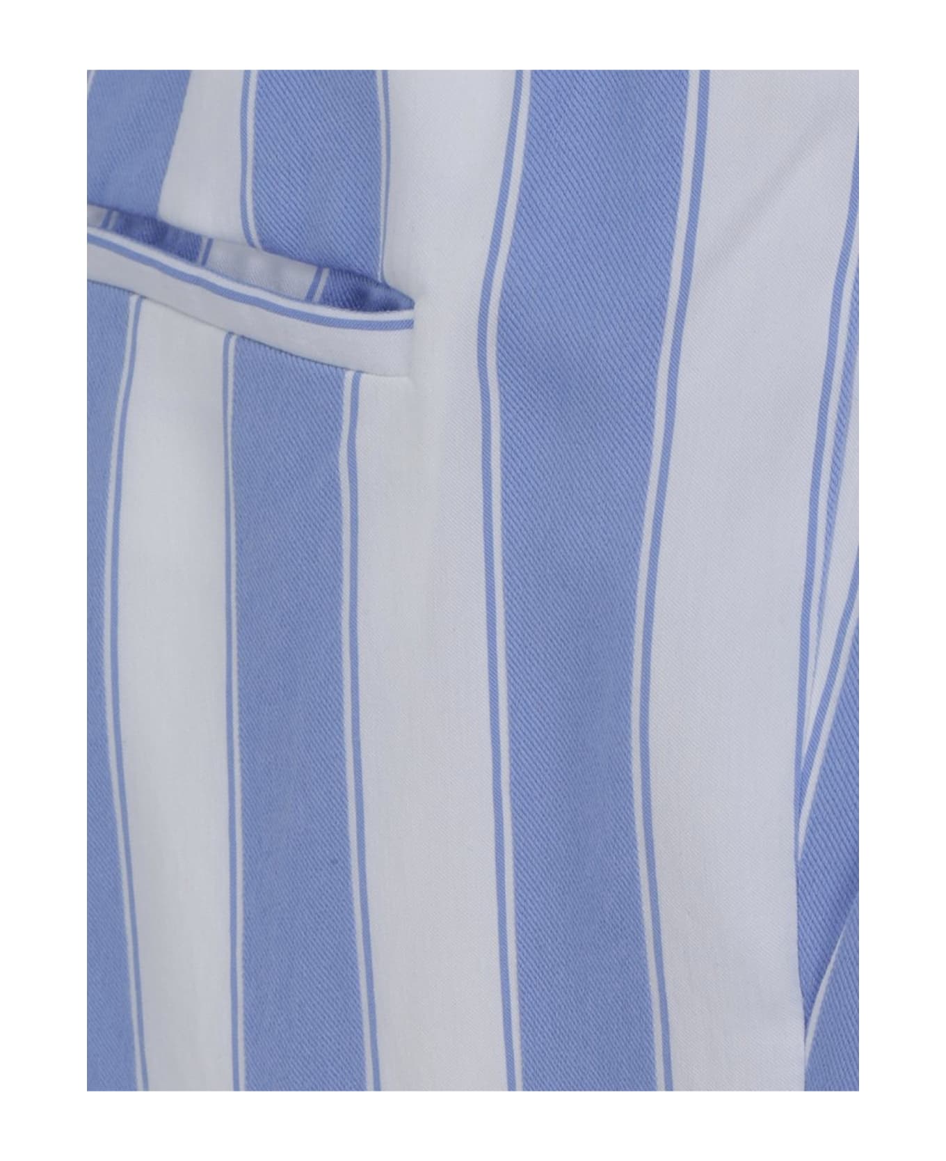 Balmain Striped Pants - Blue ボトムス