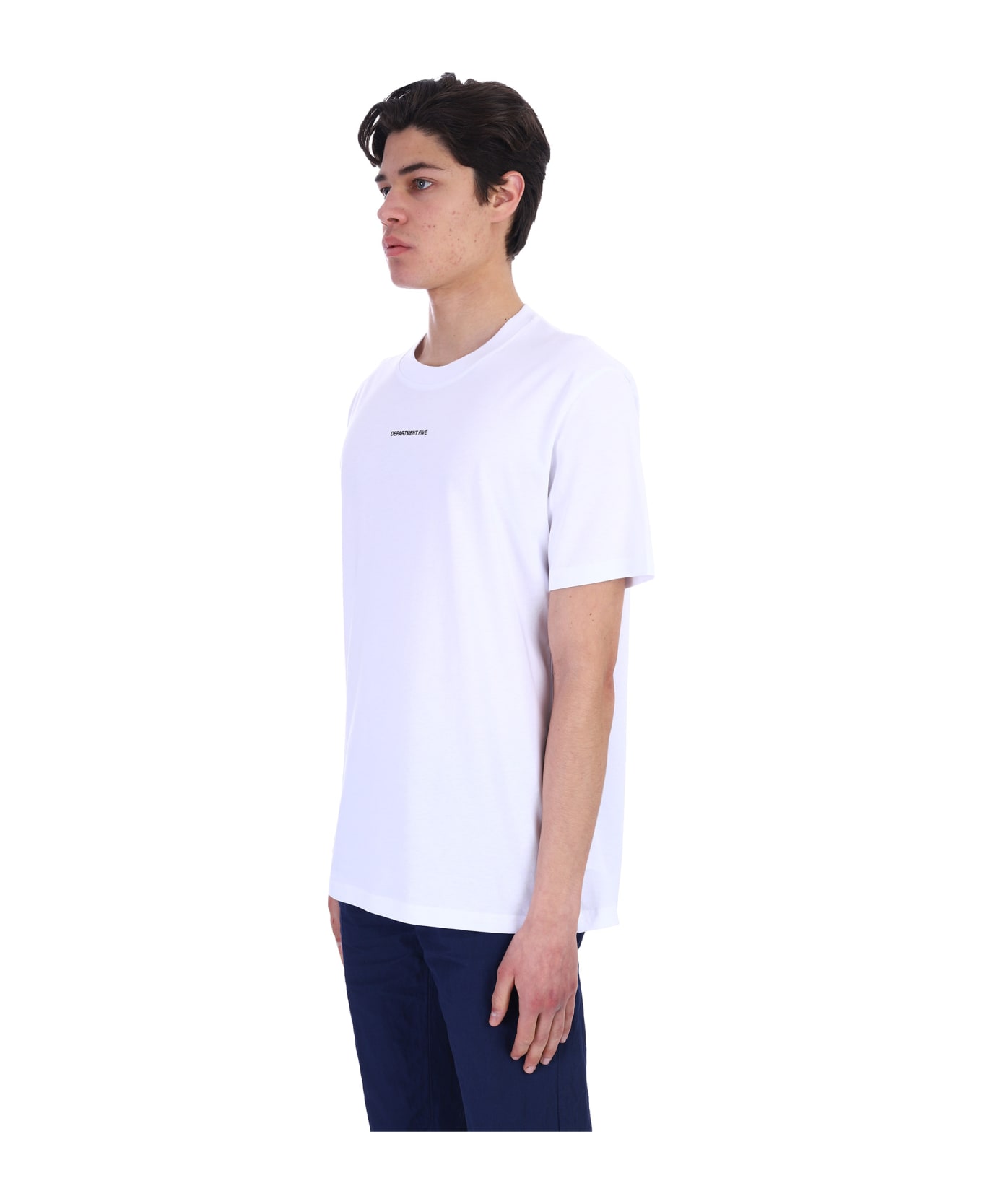 Department Five Aleph T-shirt In White Cotton - white