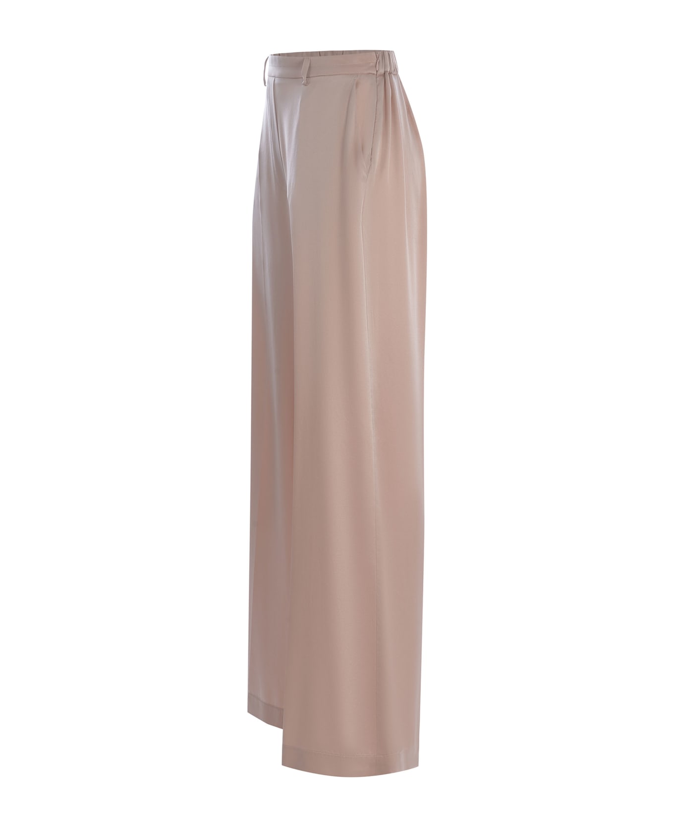 Forte_Forte Trousers Forte Forte Made Of Silk Satin - Rosa