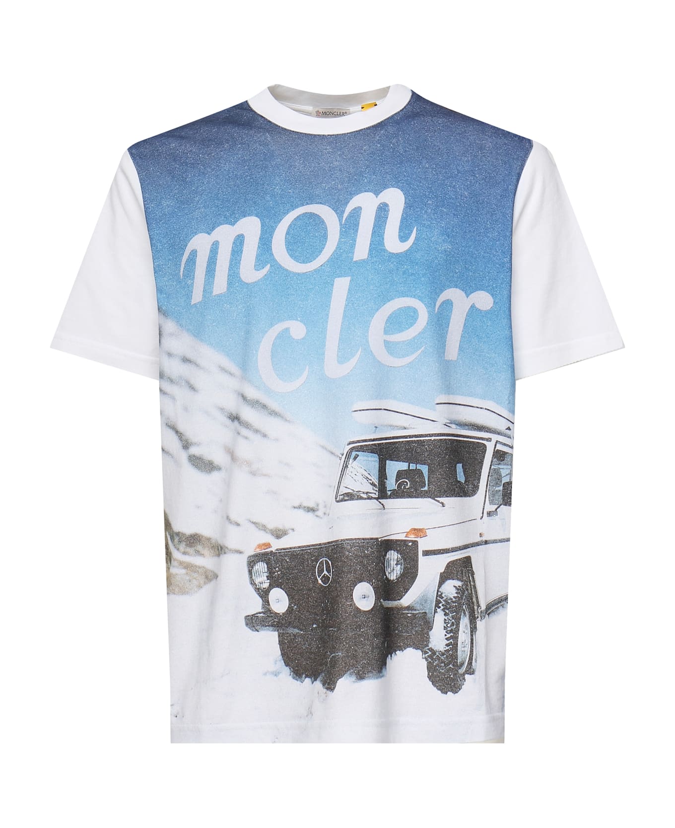 Moncler Genius T-shirt With Front Print - White