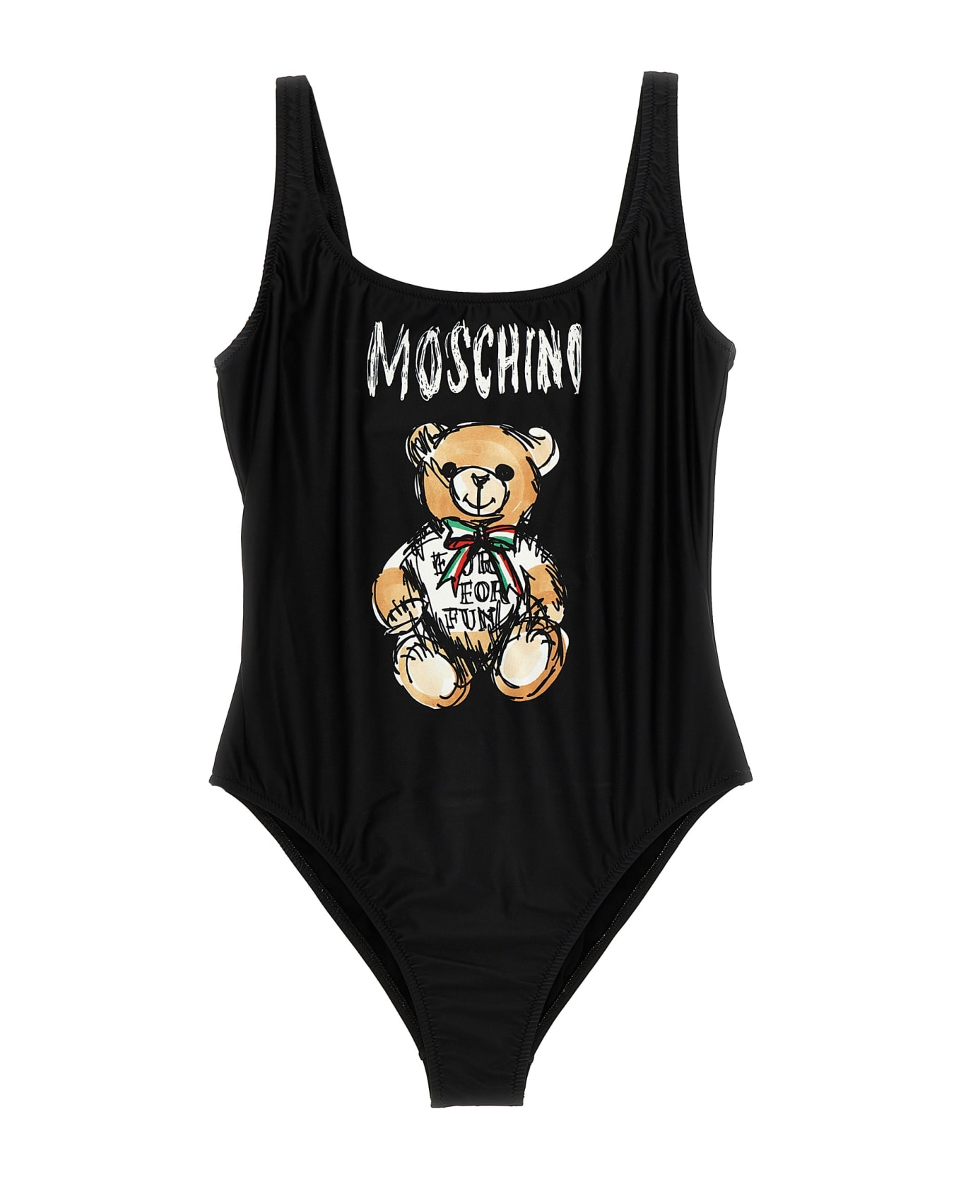 Moschino 'teddy Bear' One-piece Swimsuit - Black   水着