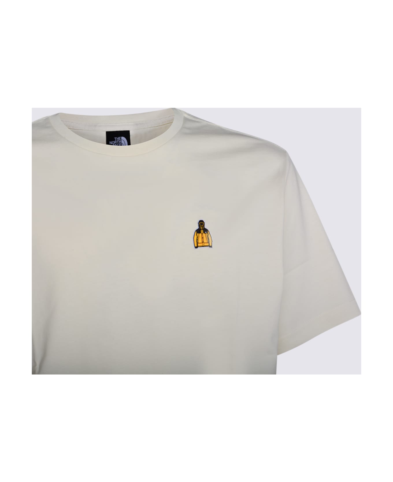 The North Face White Cotton T-shirt - WHITE DUNE