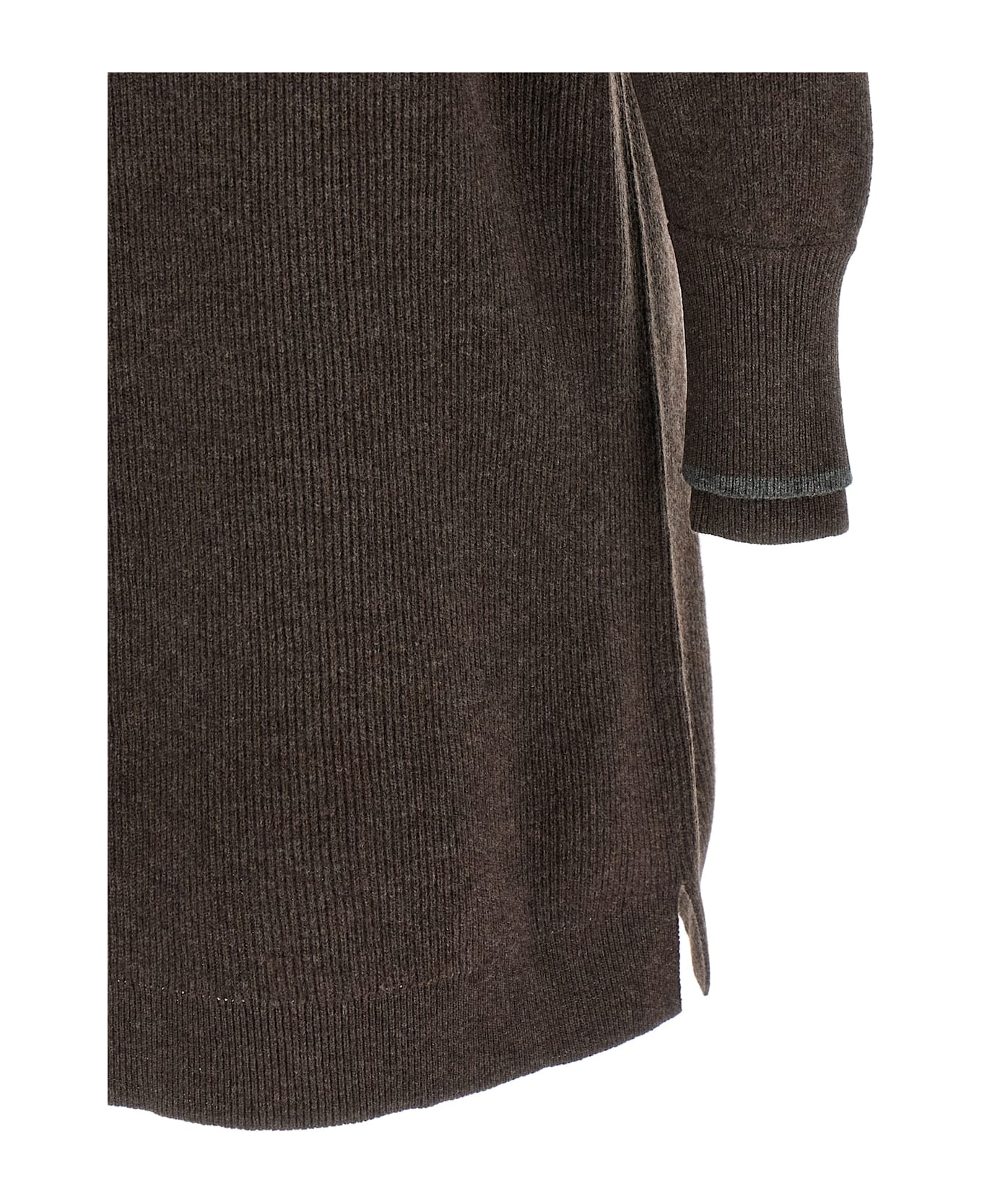 Brunello Cucinelli Double Layer Dress - Brown