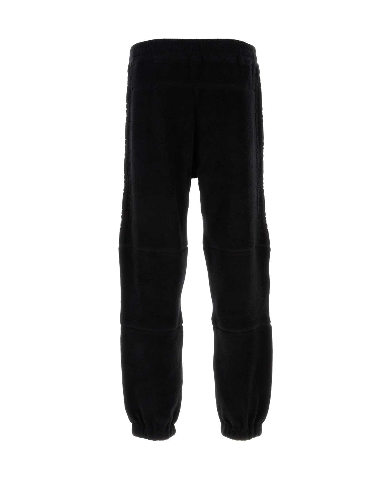 Fendi Black Stretch Terry Fabric Joggers - Black