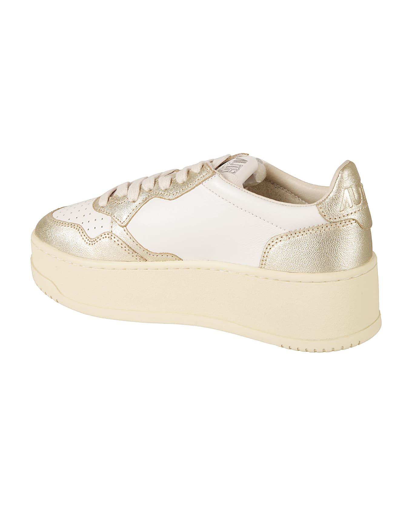 Autry Platform Low Sneakers - White/Platinum