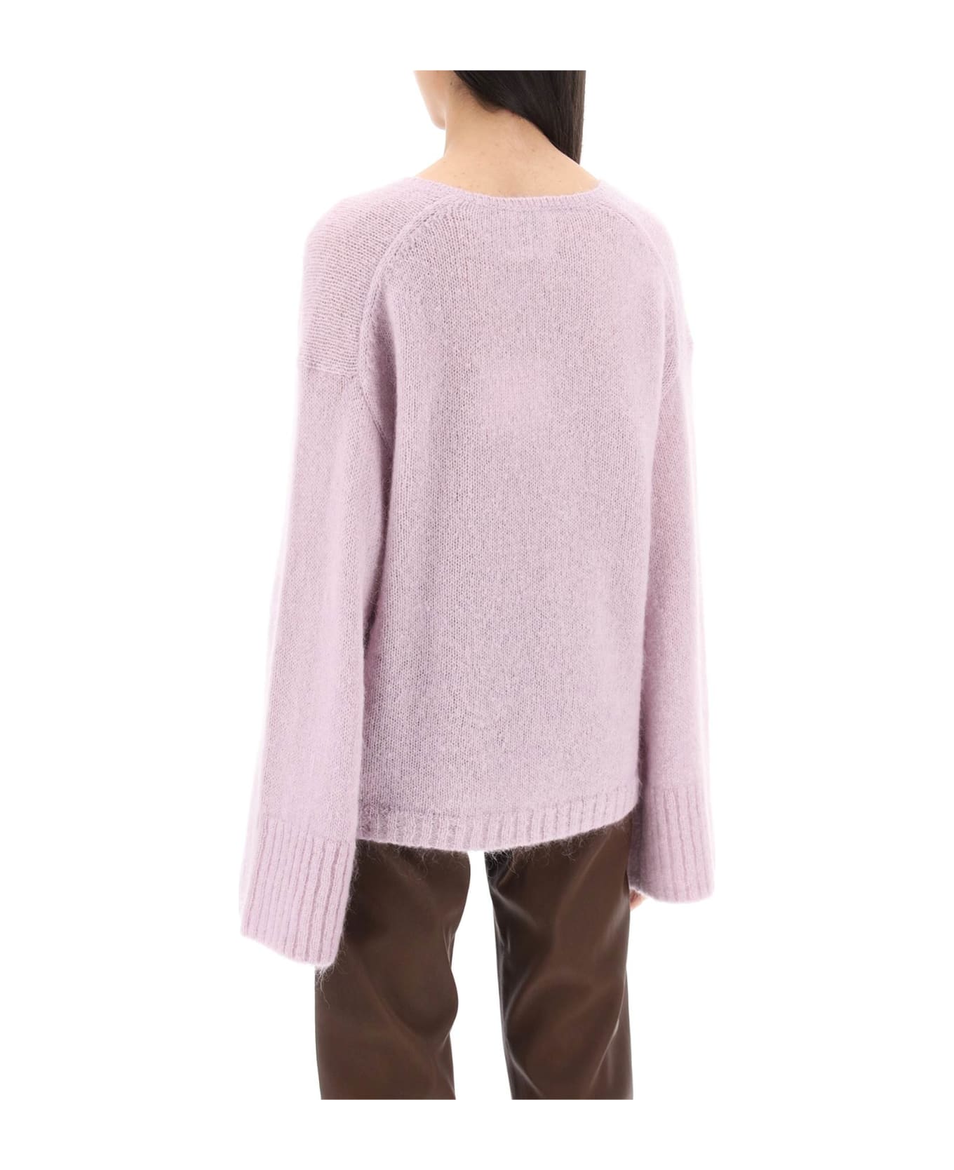 By Malene Birger Wool And Mohair Cimone Sweater - L Pastel Violet