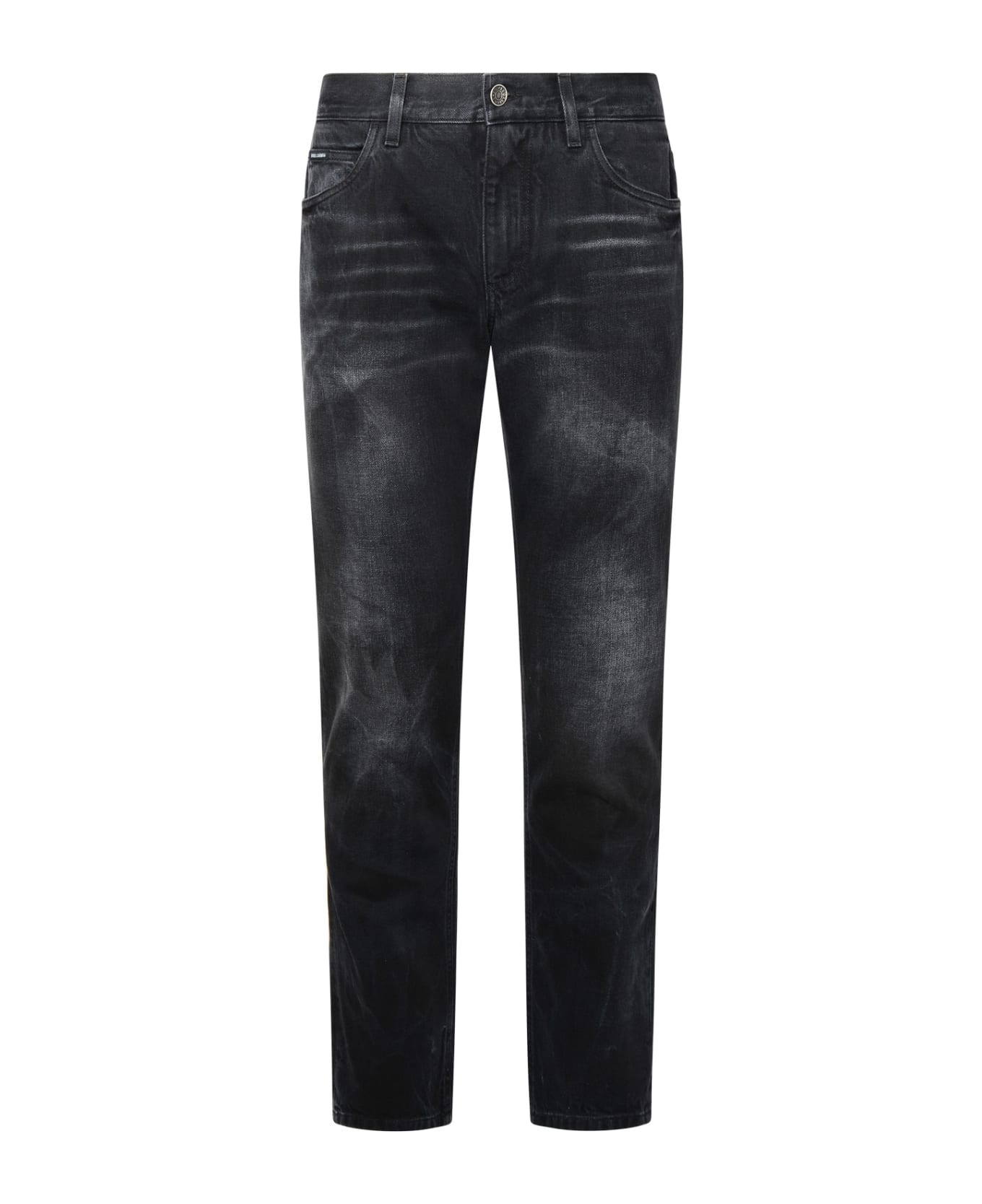 Dolce & Gabbana Black Cotton Jeans - Black デニム