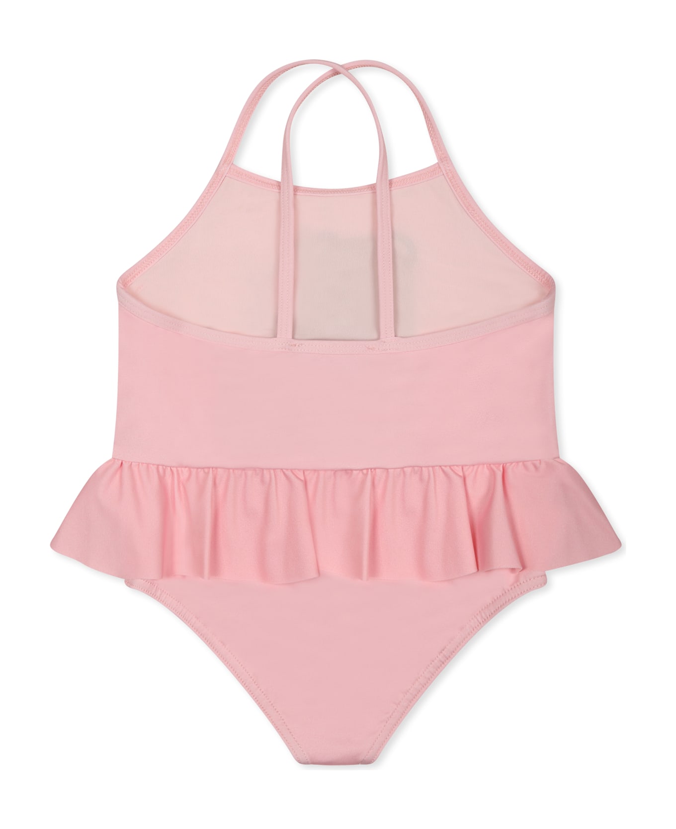 Moschino Pink One-piece Swimsuit For Baby Girl With Teddy Bear - Pink