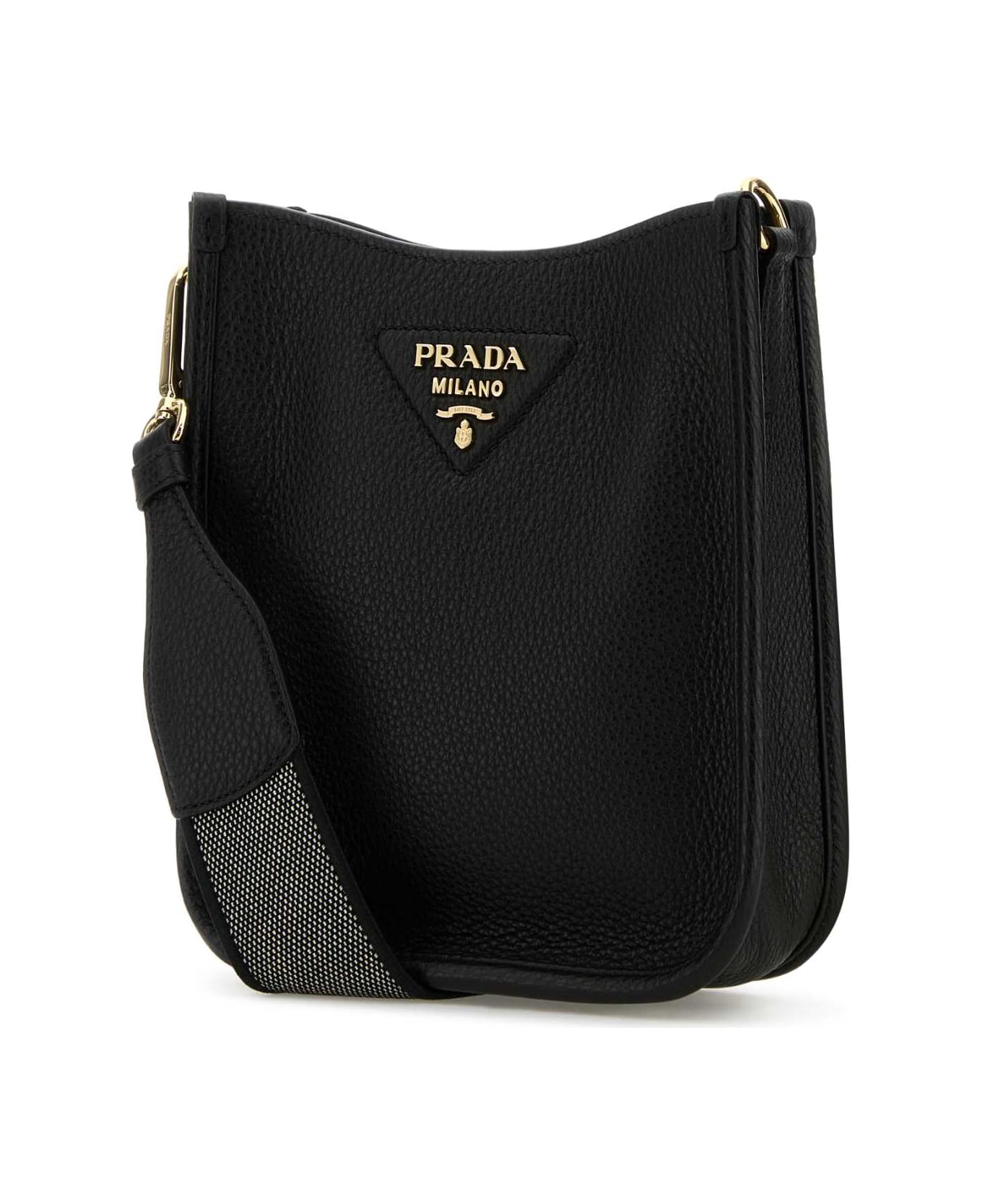 Prada Black Leather Crossbody Bag - NERO1