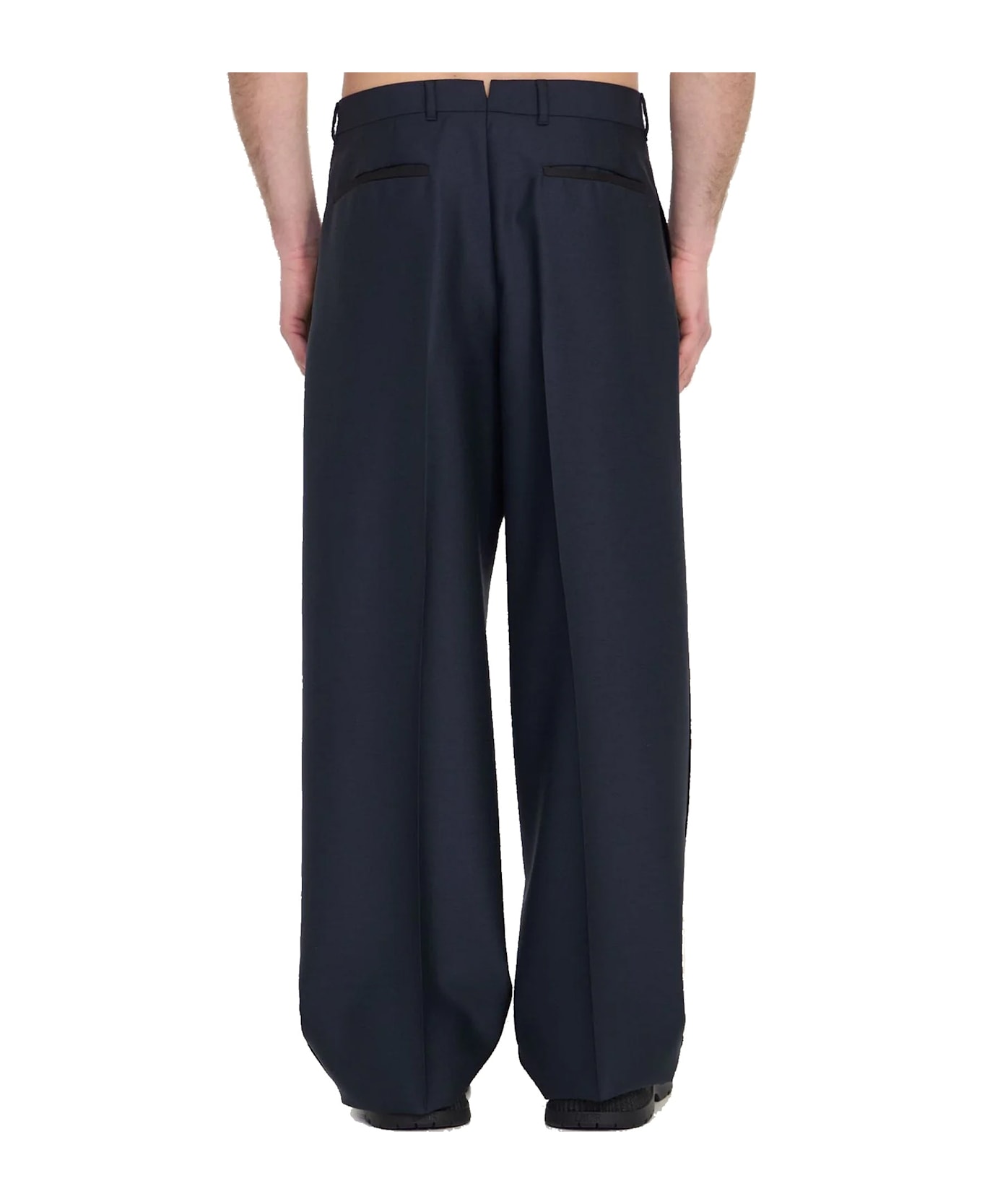 Dior Wool Classic Pants - Blue