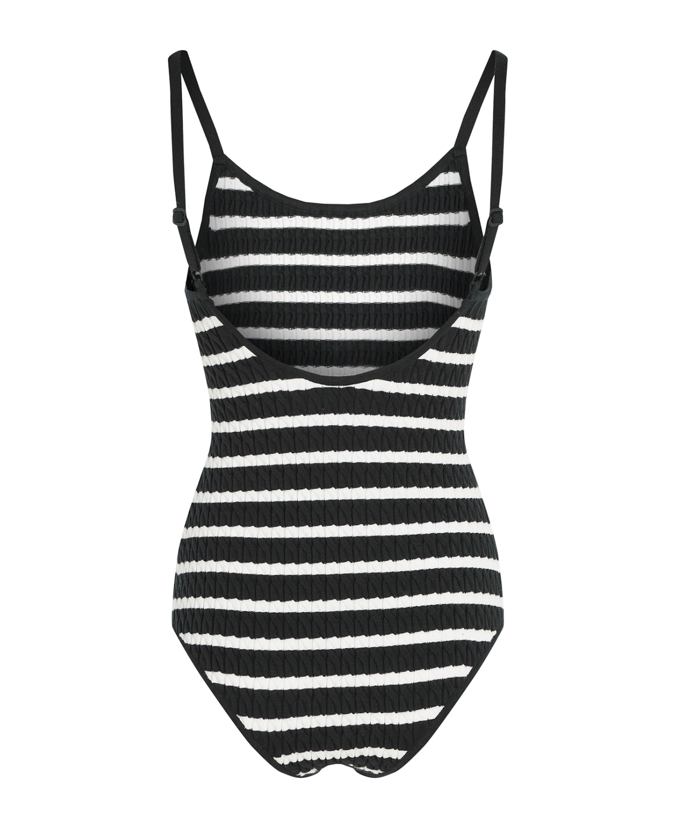 Tommy Hilfiger Striped One-piece Swimsuit - BRETON STP/DESERT SKY/ECRU