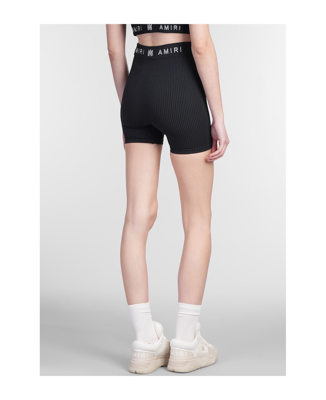 AMIRI Shorts In Black Polyamide - black