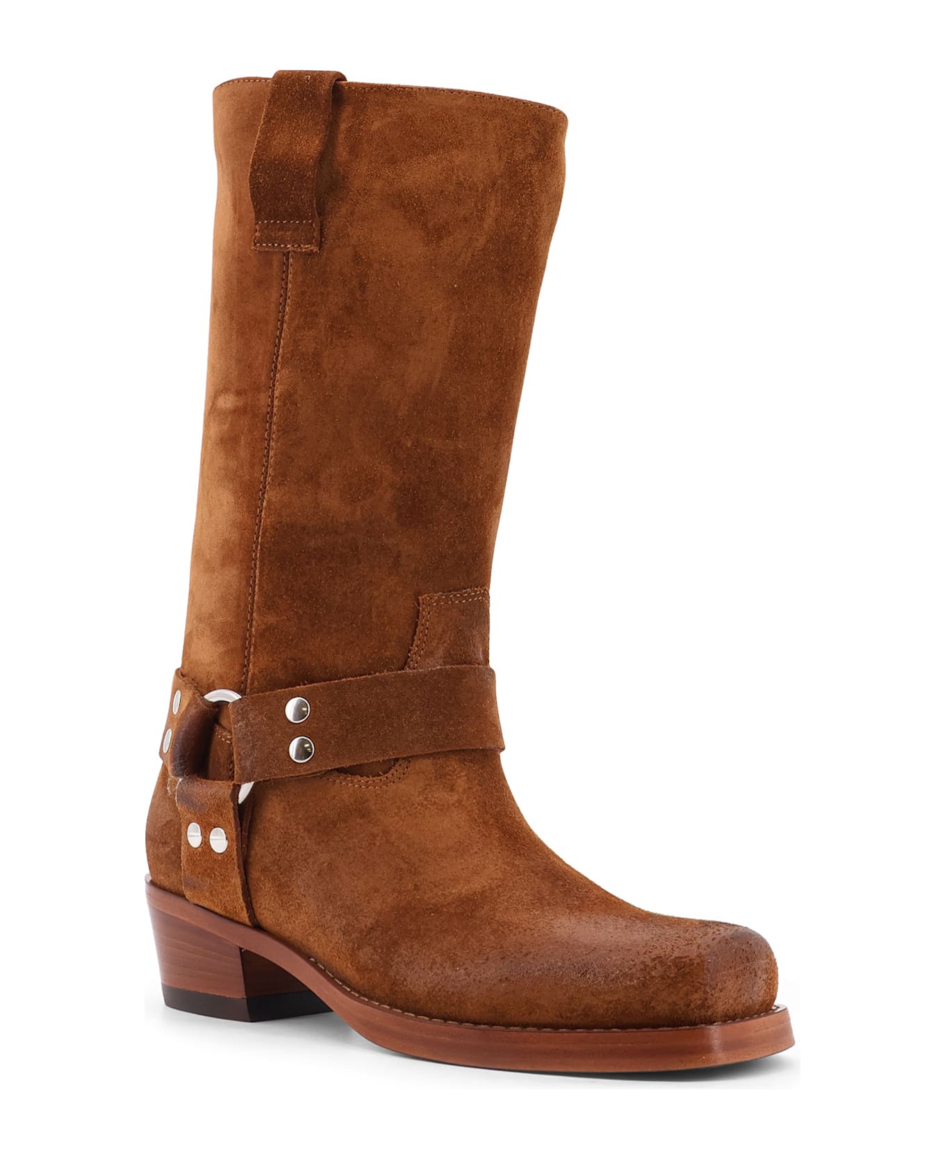 Paris Texas Waxed Suede Boots - Brandy