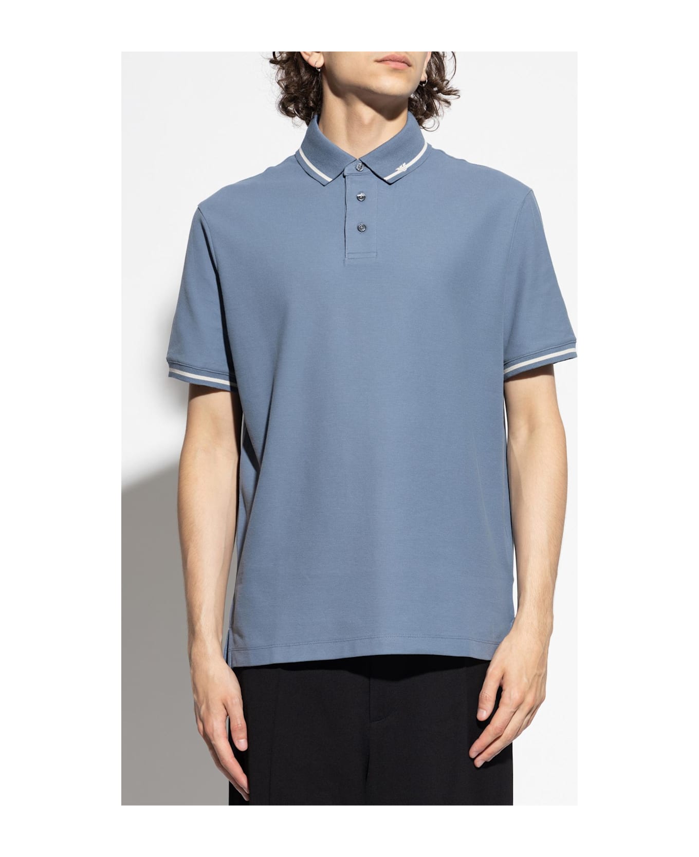 Emporio Armani Cotton Polo - Blue