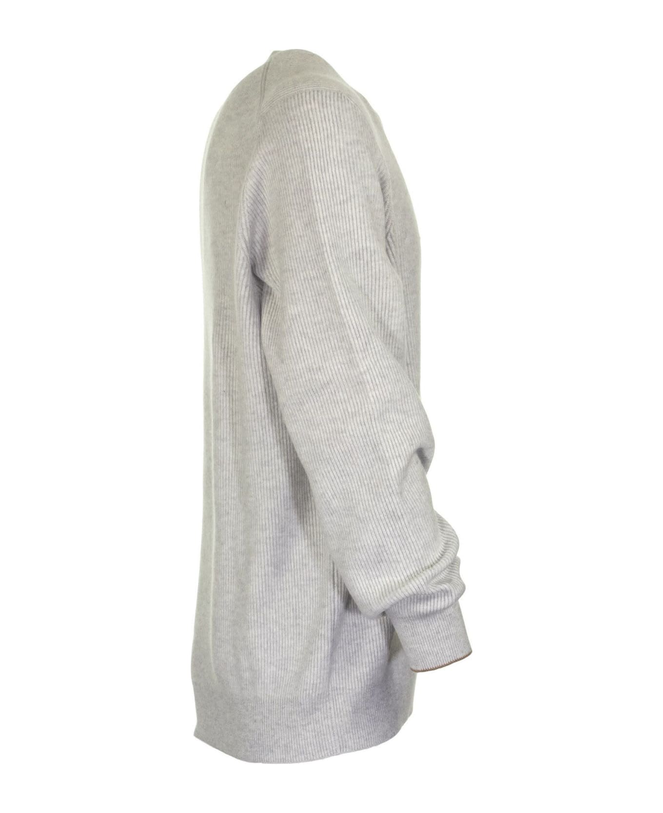 Brunello Cucinelli Cashmere Sweater Round Neck - Grey