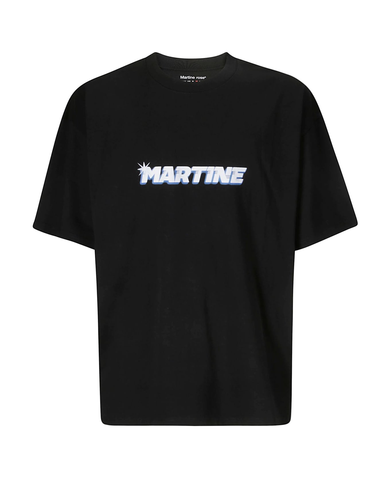 Martine Rose Logo Printed Crewneck T-shirt - Black