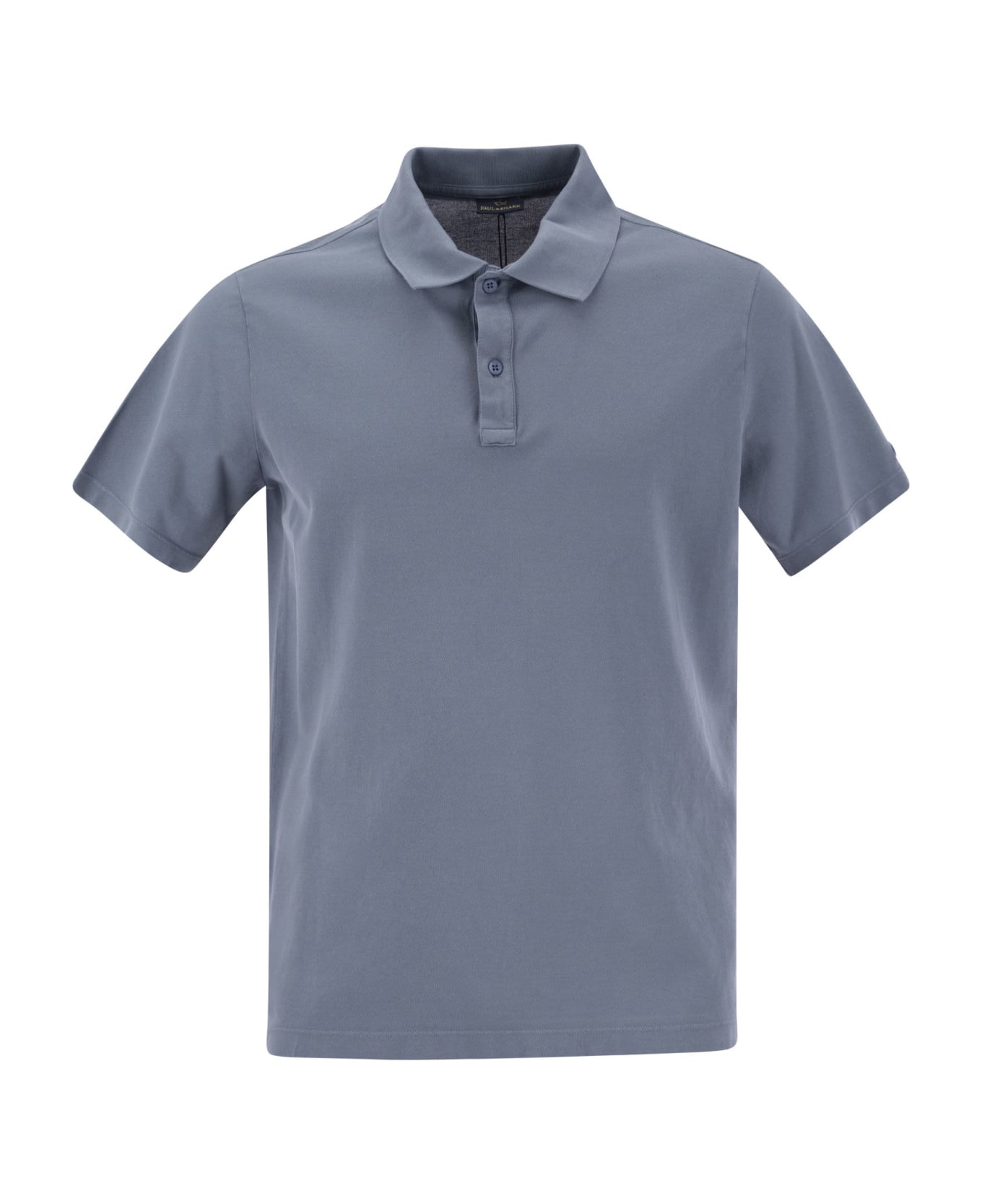 Paul&Shark Garment-dyed Pique Cotton Polo Shirt - Sugar Paper
