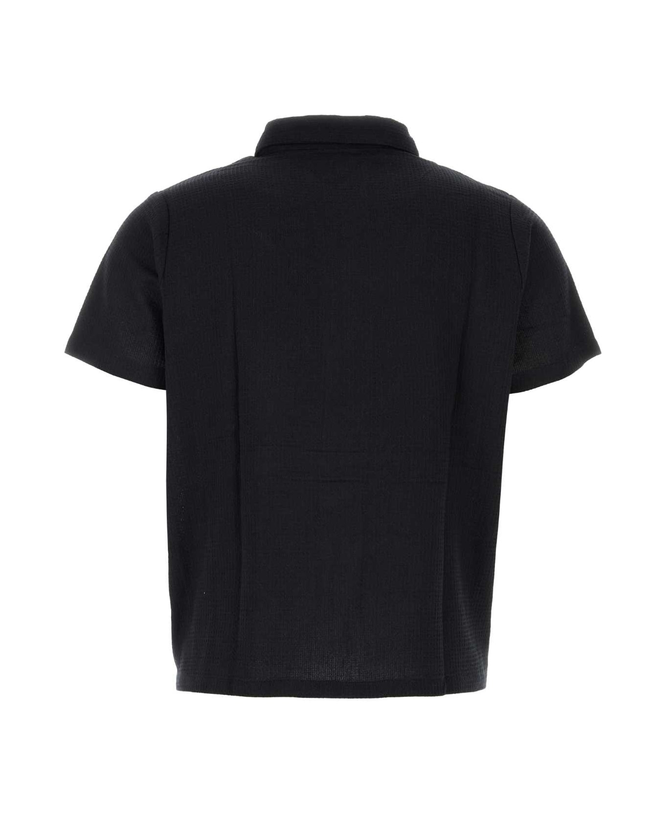 Gimaguas Black Cotton Oversize Enzo Shirt - BLACK シャツ