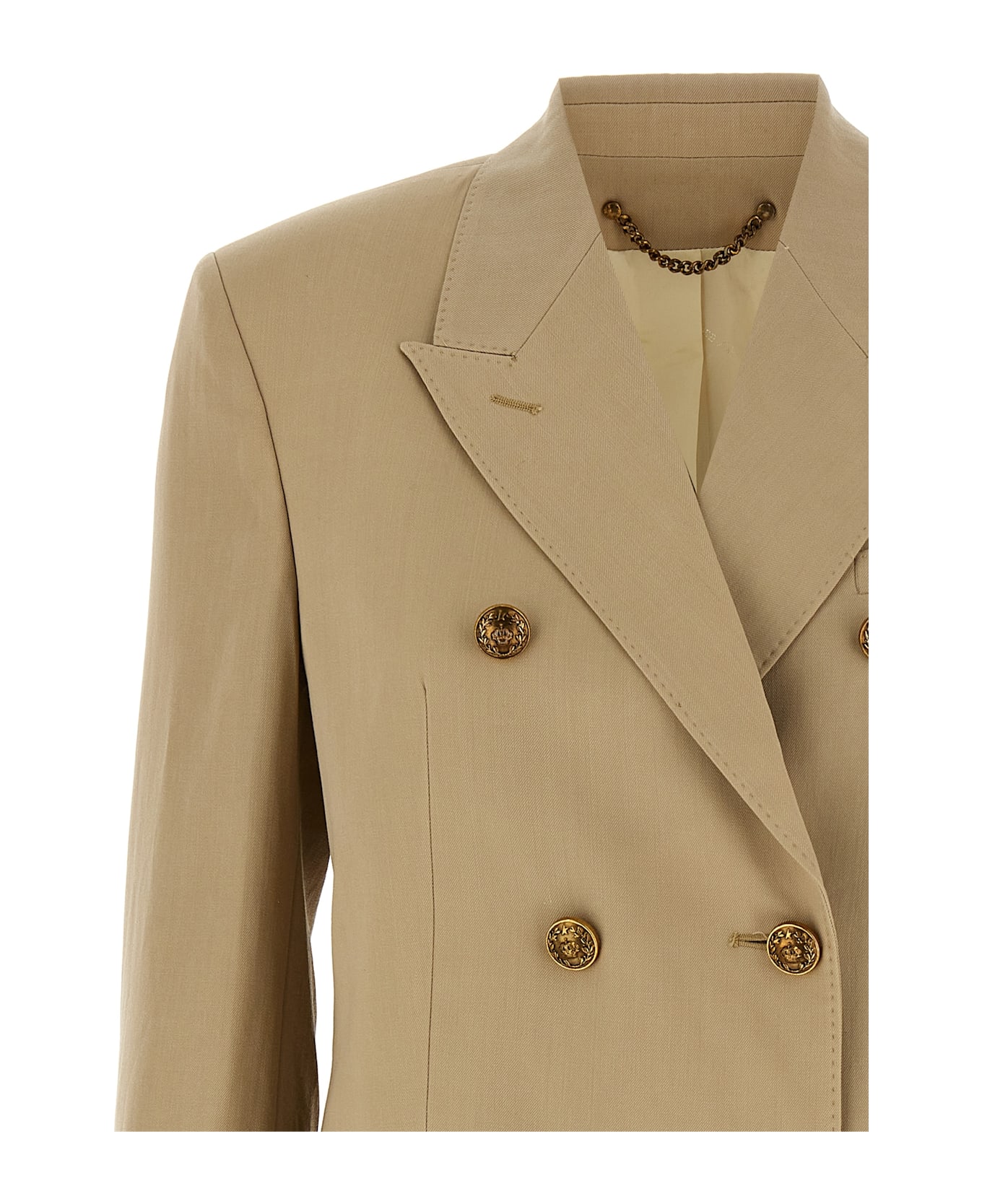 Golden Goose Heraldic Buttons Blazer - Beige