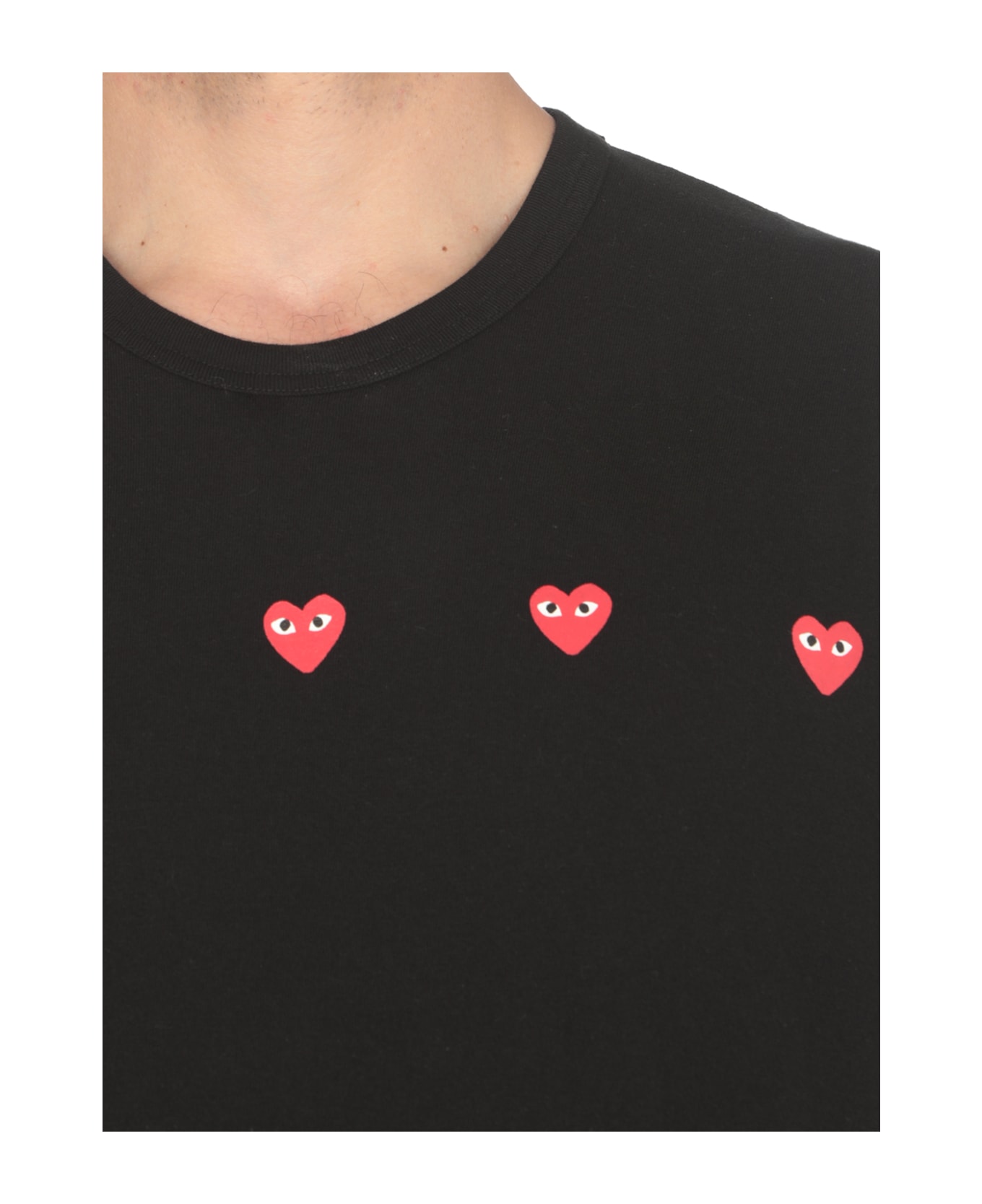 Comme des Garçons Play T-shirt With Logo - Black