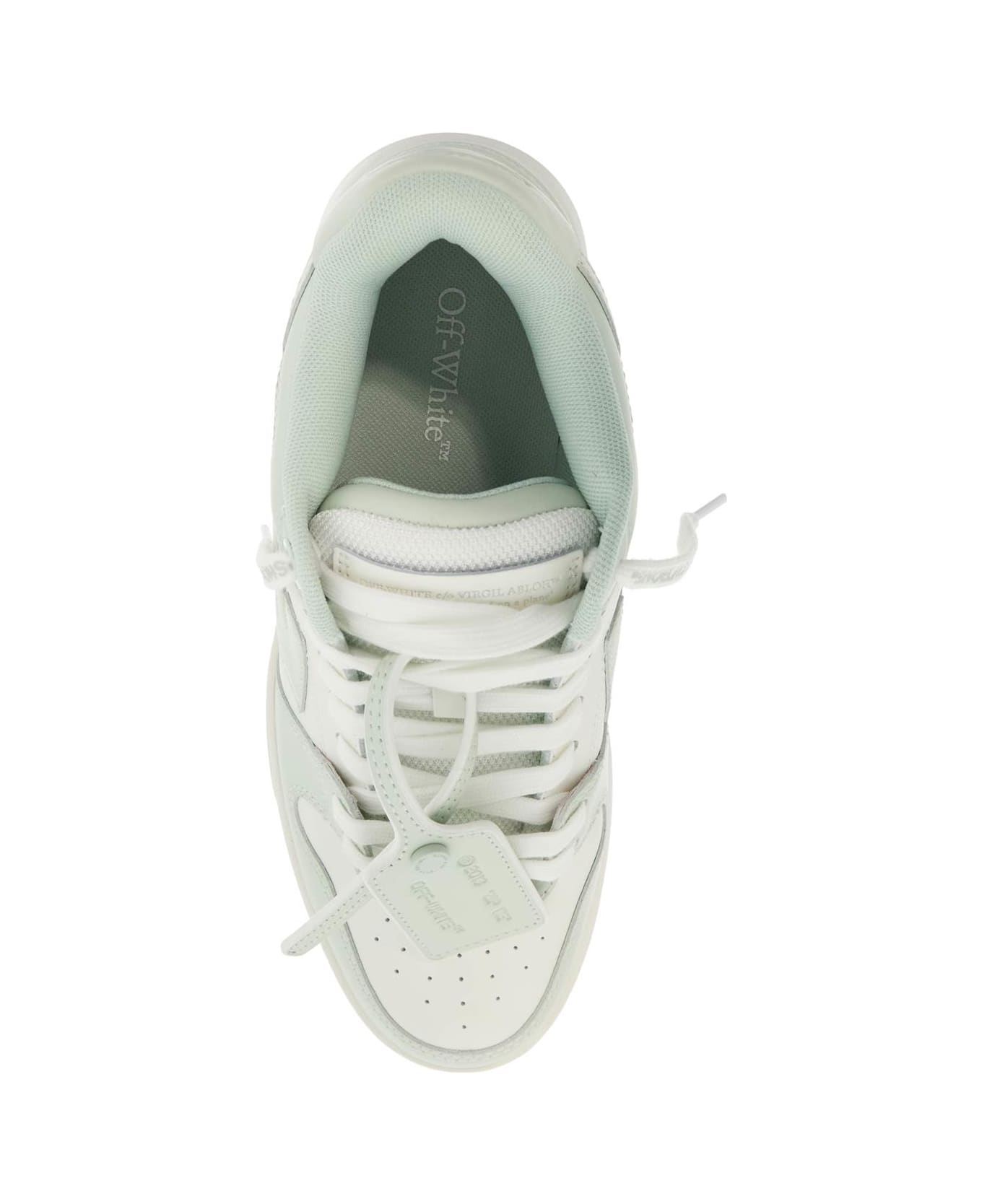 Off-White Out Of Office Calf Leather White Mint - WHITE - MINT (Green)