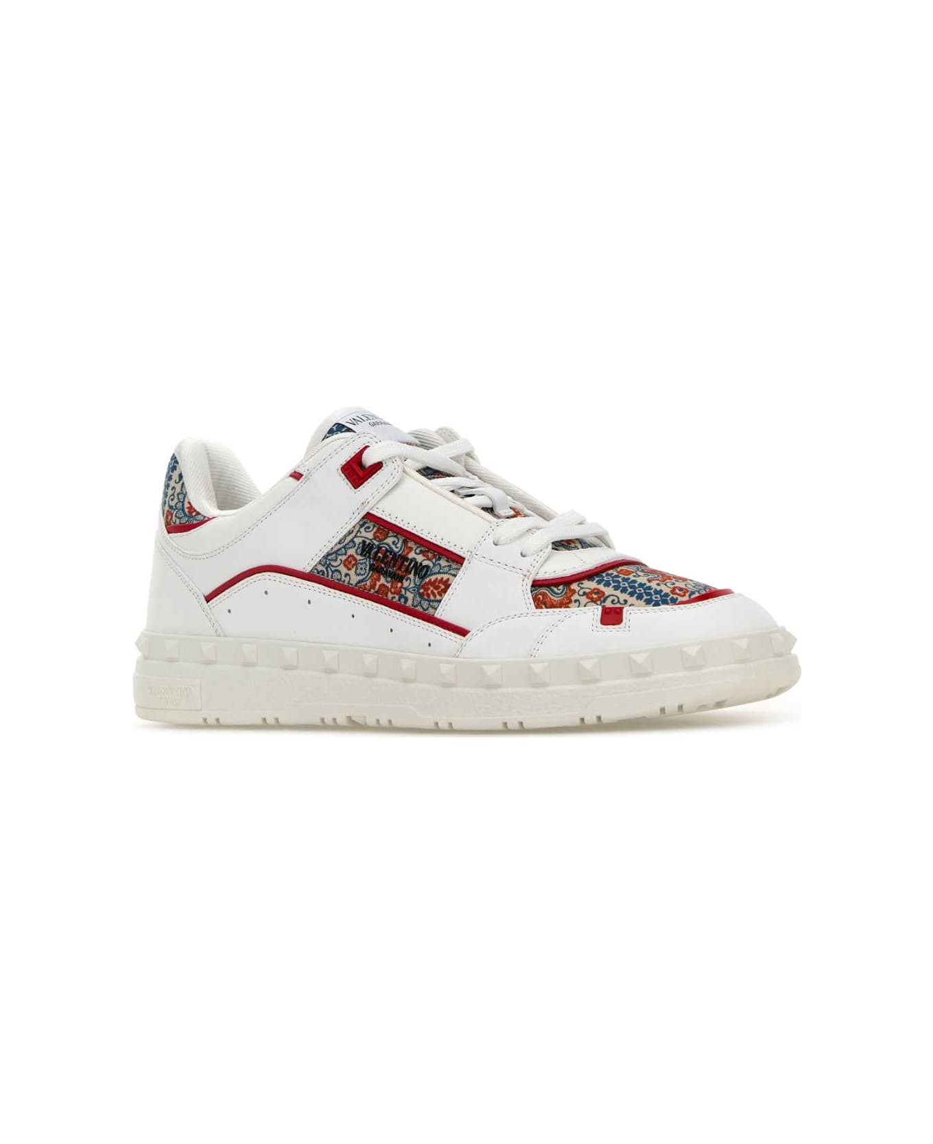 White Leather Freedots Sneakers