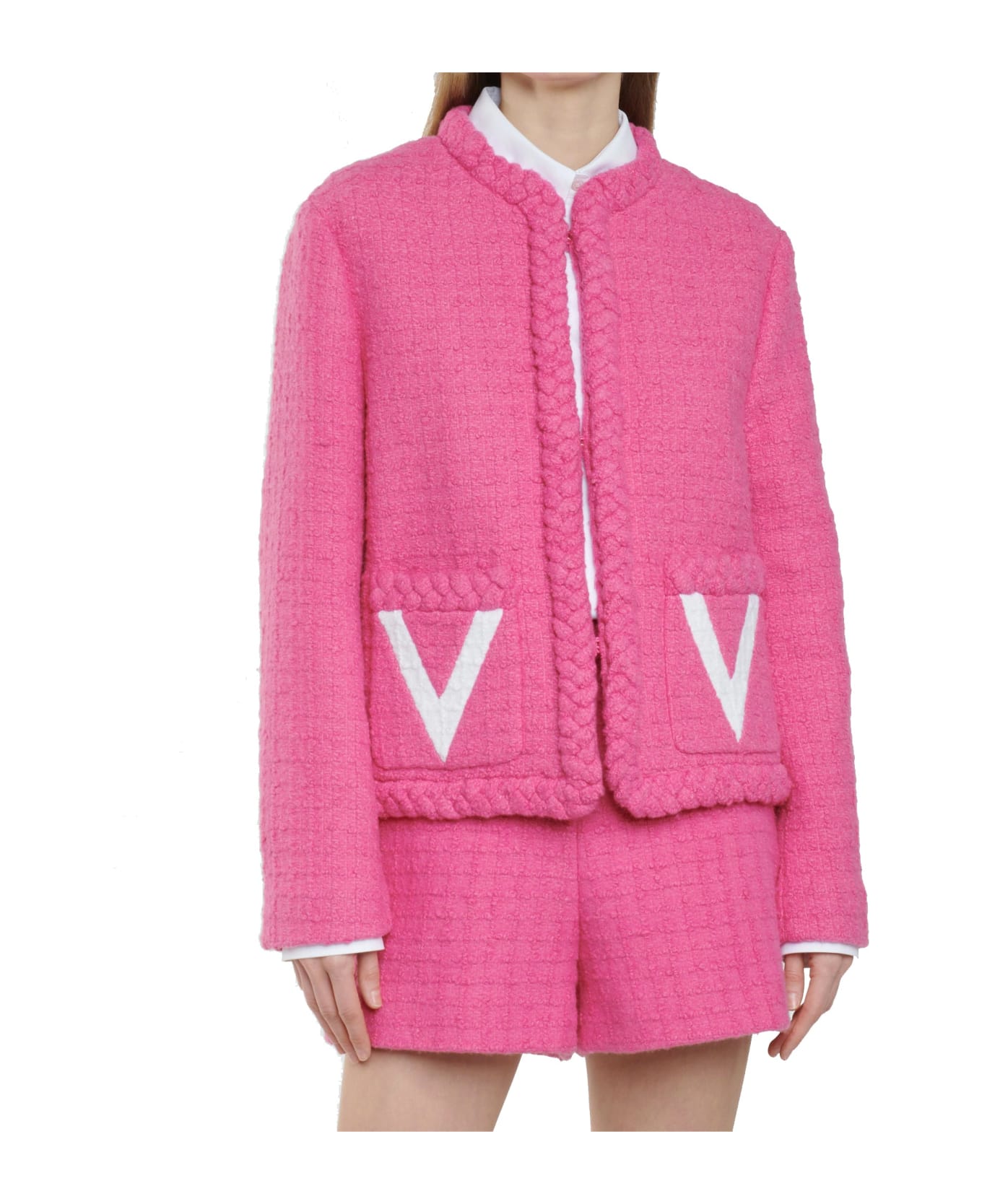 Valentino Tweed Jacket - Pink