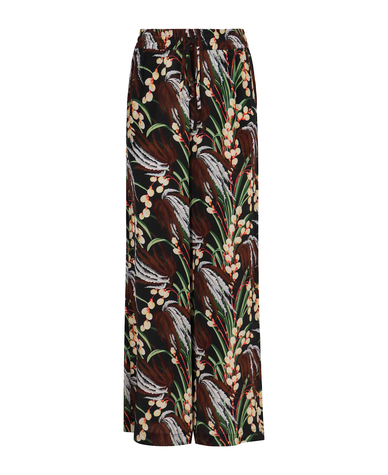 Parosh Printed High-rise Trousers - Multicolor