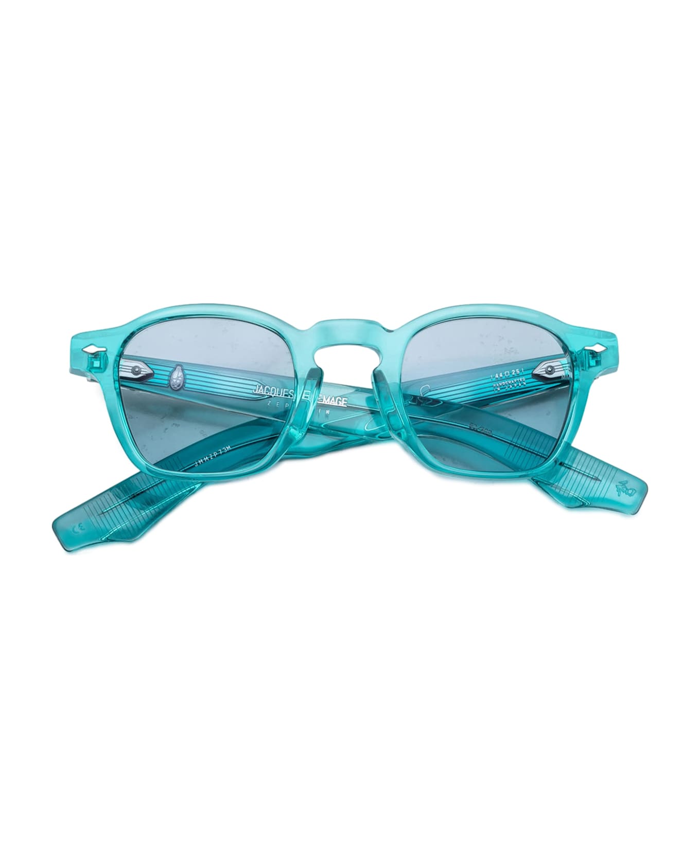 Jacques Marie Mage Zephirin - Crystal Turquoise Sunglasses - burgundy