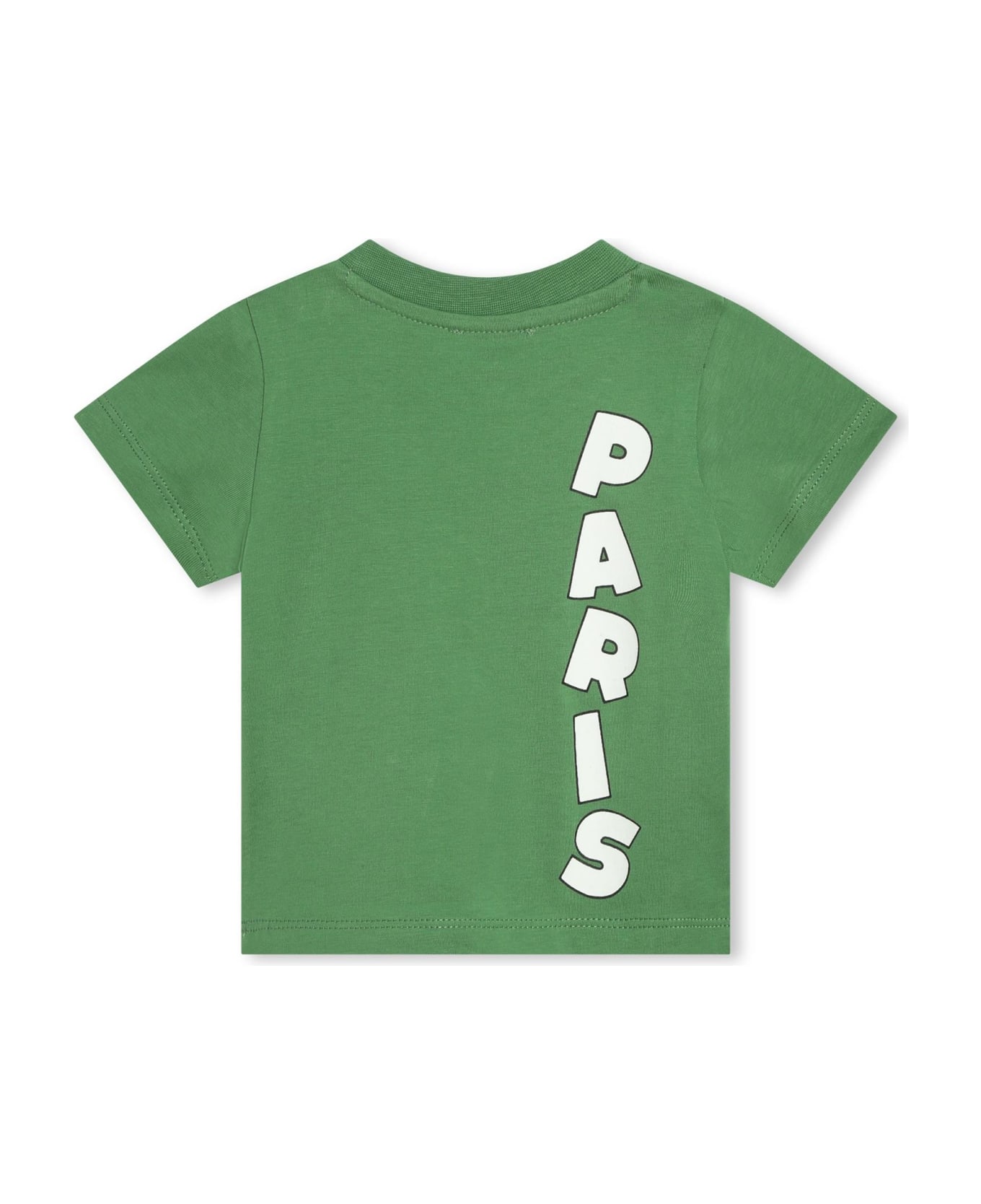Kenzo Kids T-shirt Con Stampa - Green Tシャツ＆ポロシャツ