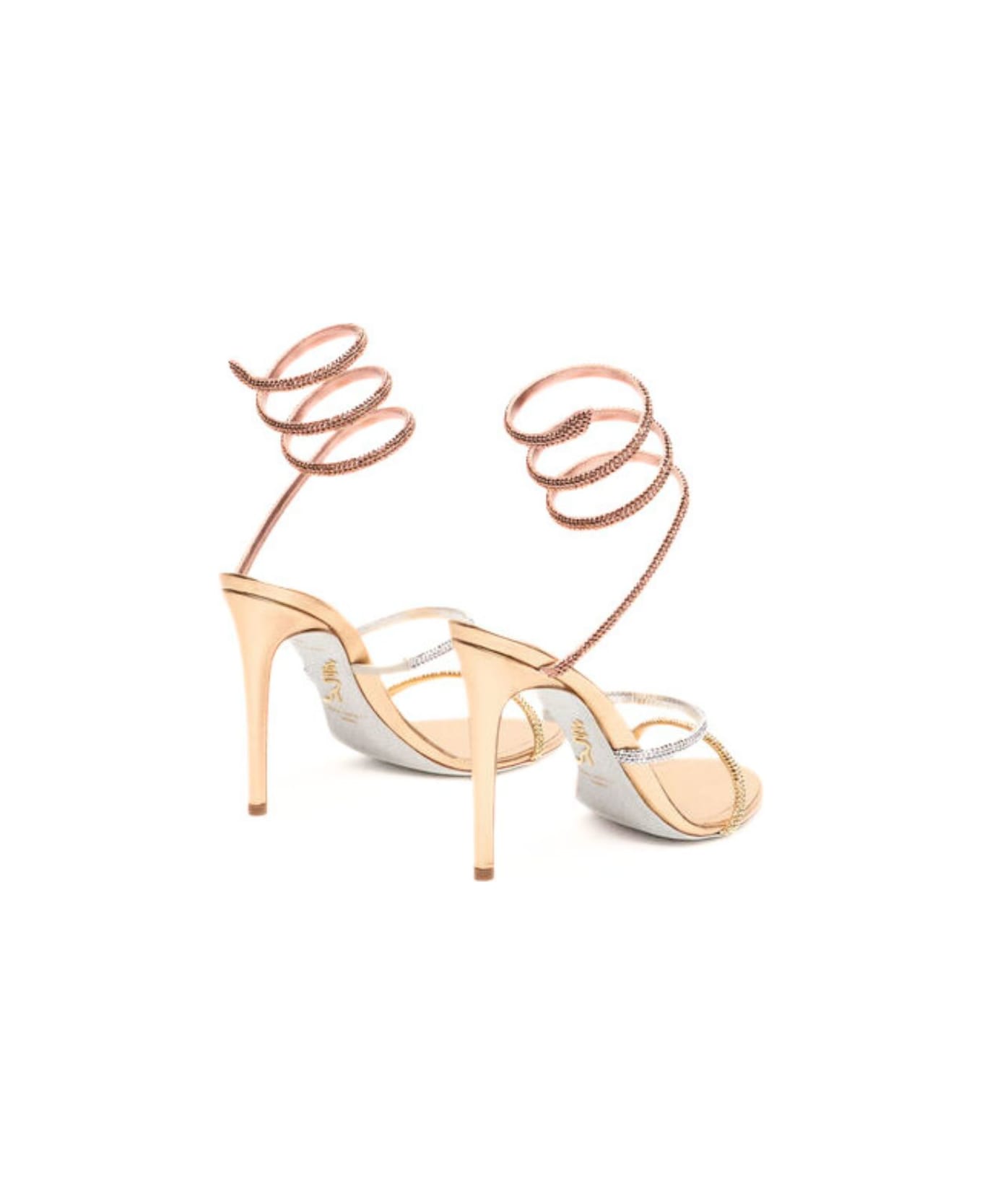 René Caovilla ''cleo'' Heels - Golden
