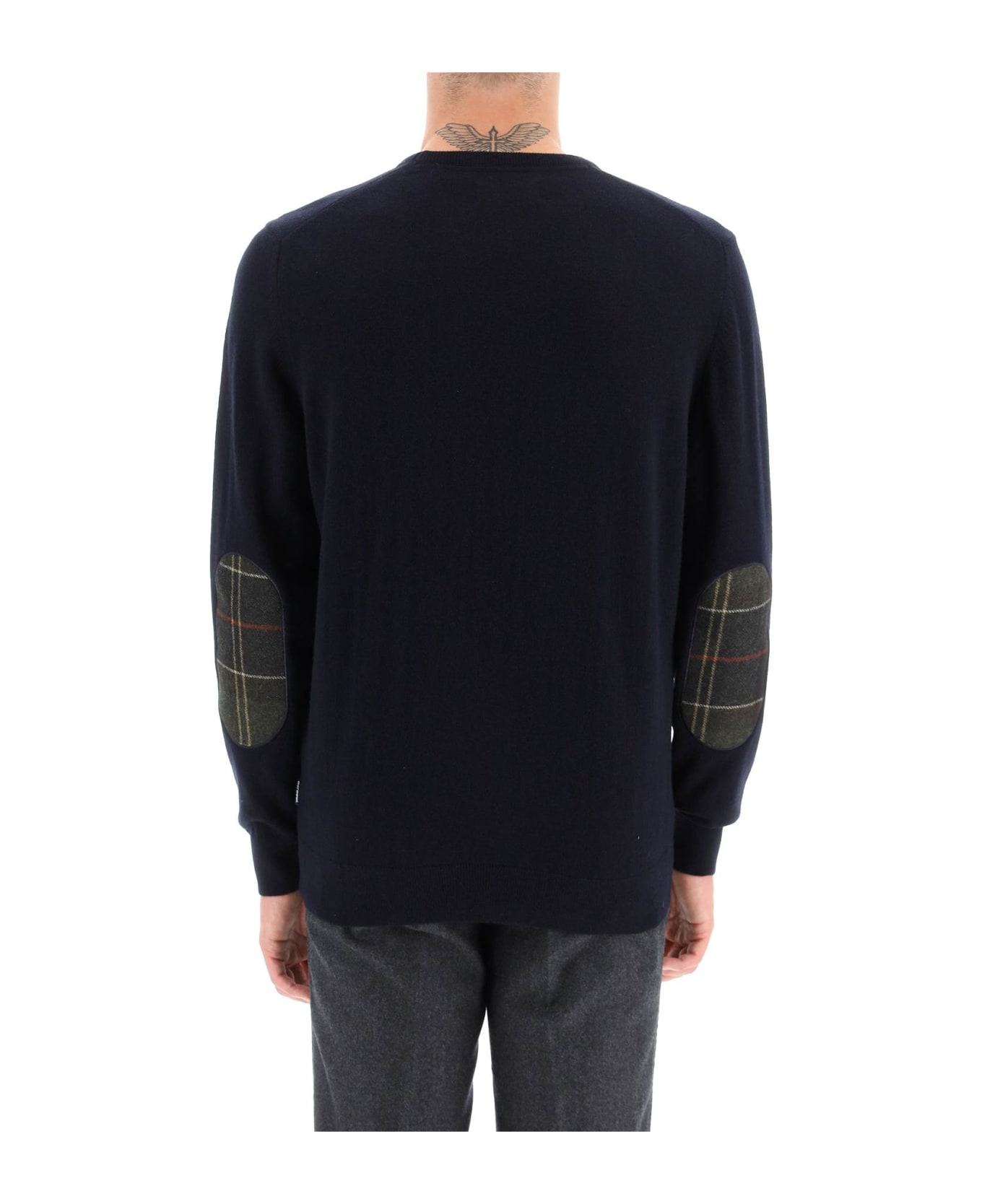 Barbour 'harrow' Wool And Cashmere Sweater - Blue