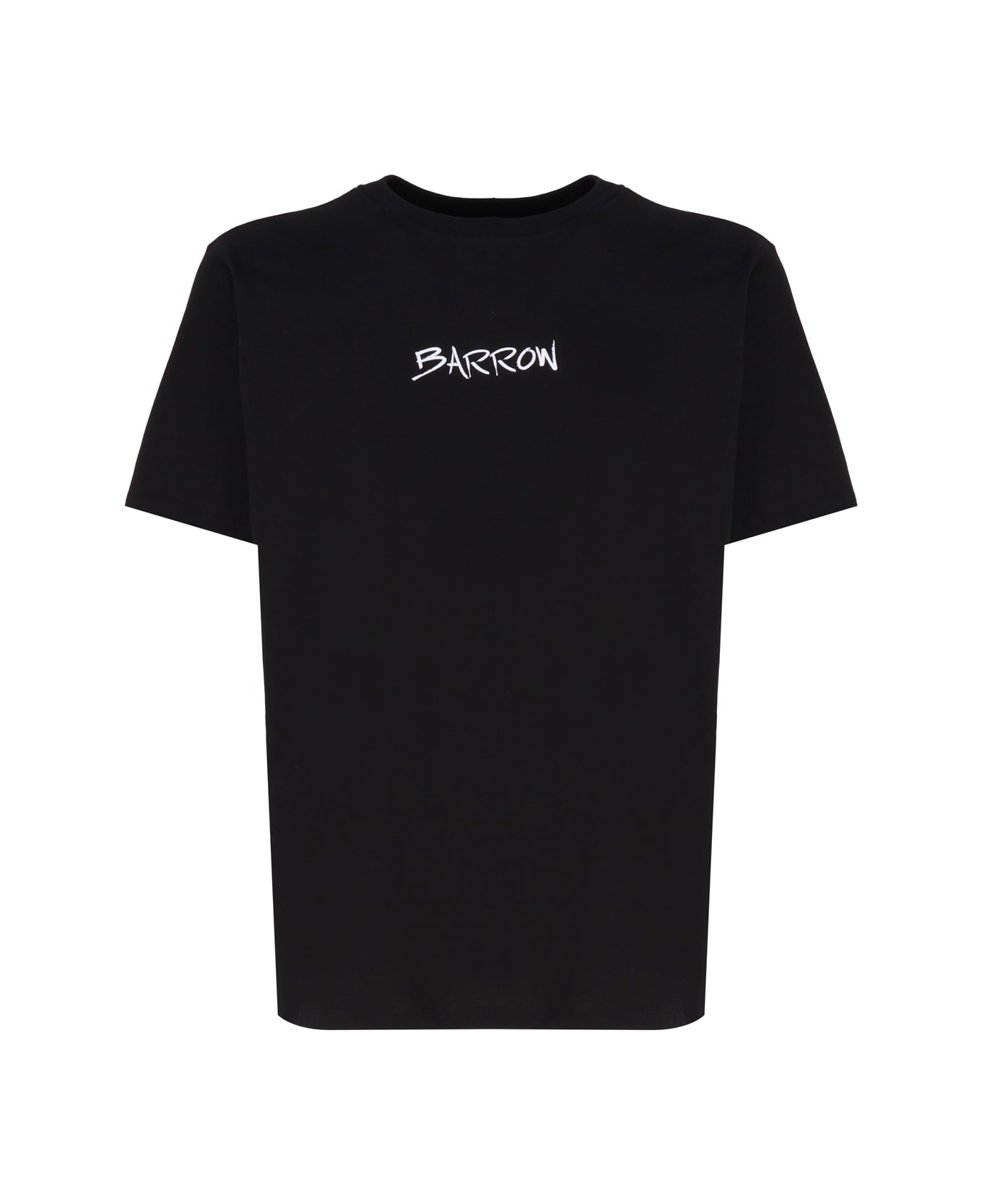 Barrow T-shirt With Logo And Print On The Back - BLACK