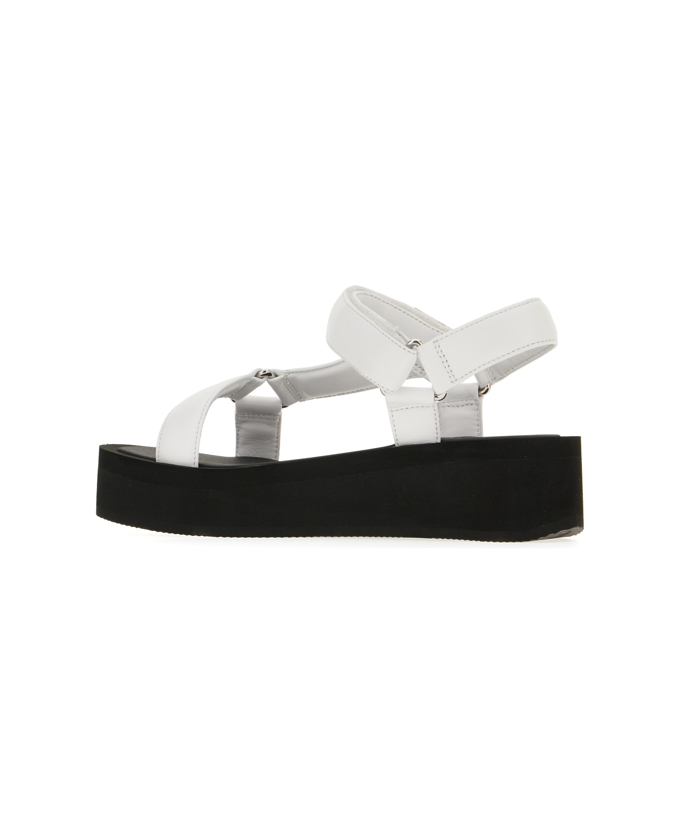 Tory Burch Sandali - WHITE SILVER BLACK