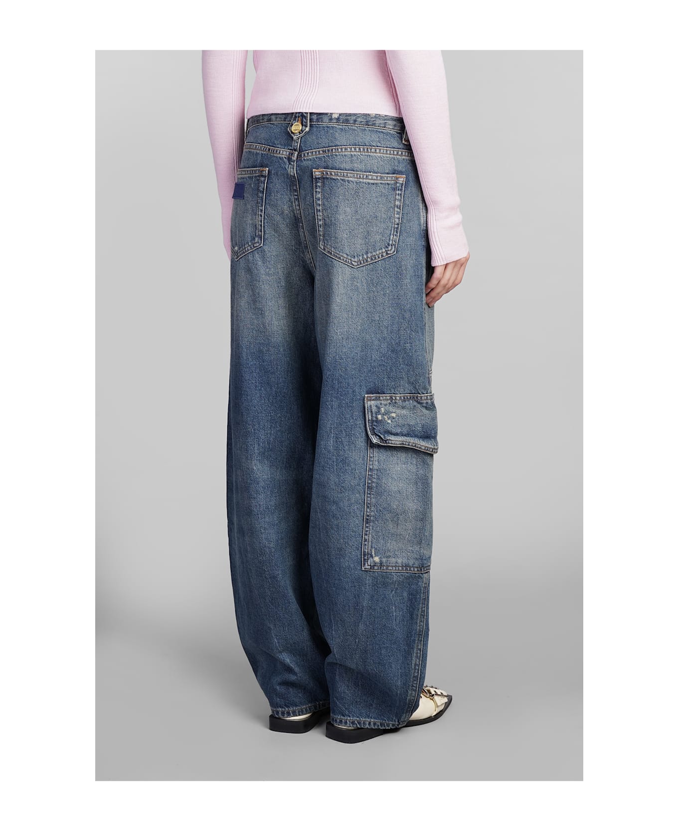 24AW【GANNI】Jeans In Blue Cotton Mid Blue Vintage Mid Blue Andi Jeans | GANNI US