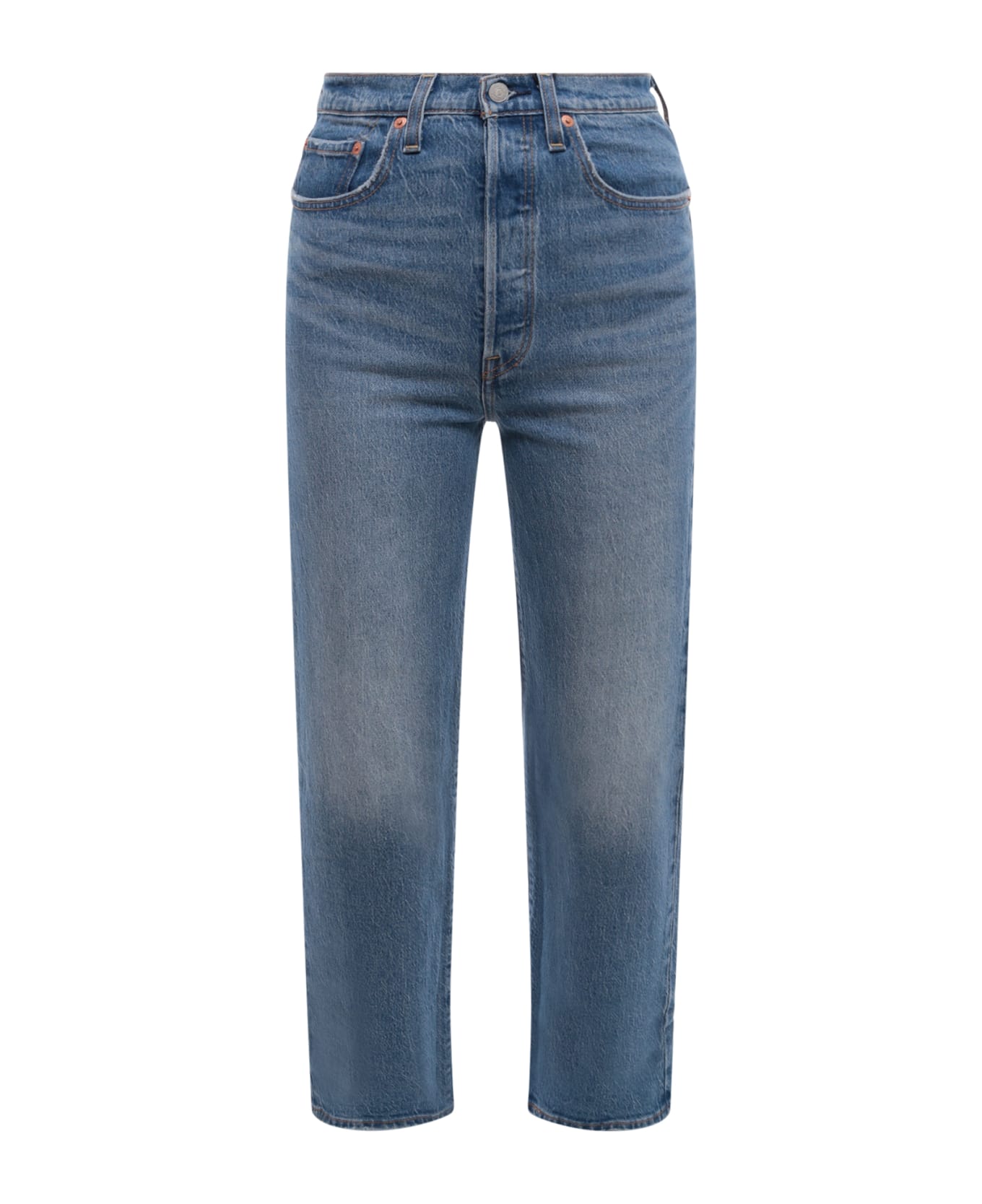 Levi's Ribcage Straight Ankle Jeans - Blue デニム
