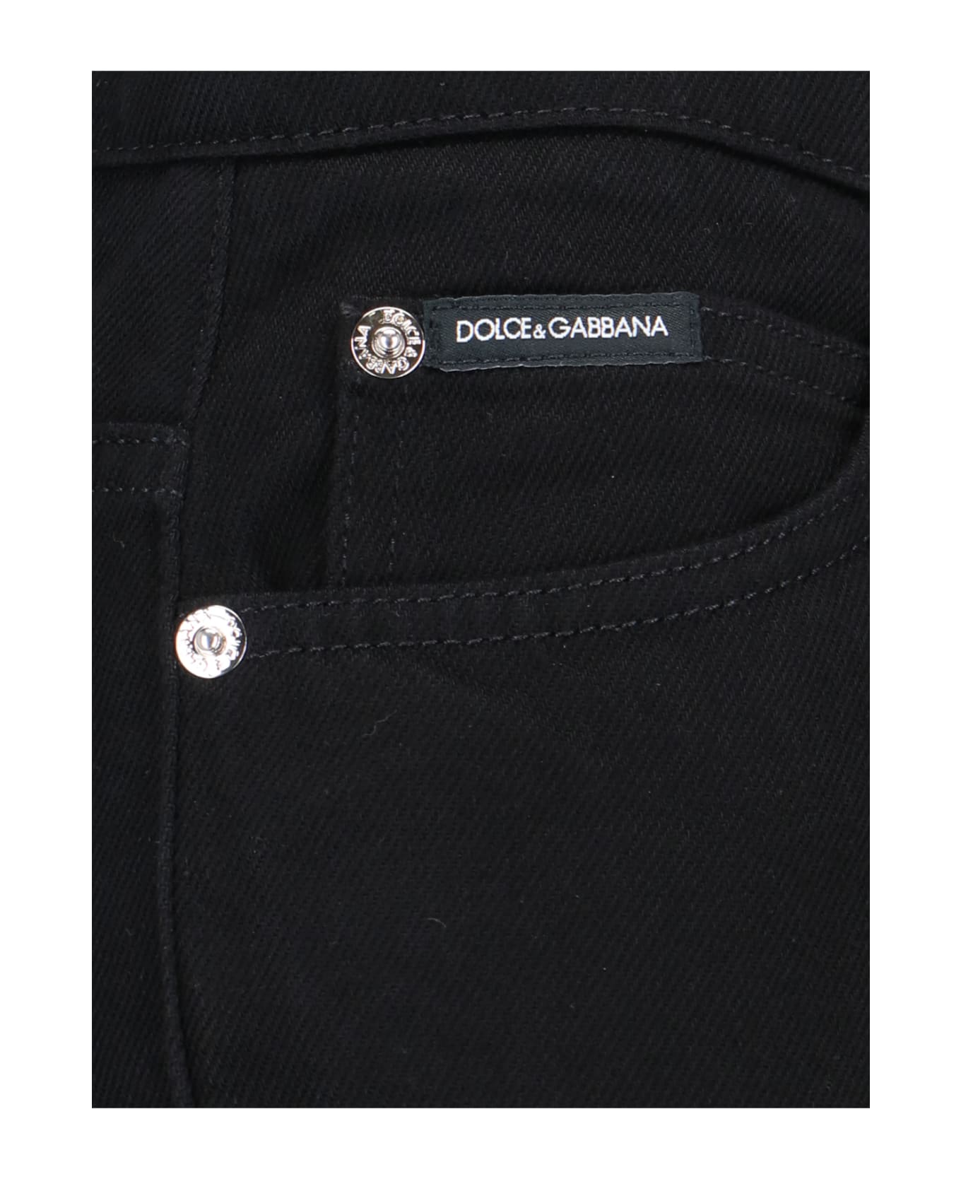 Dolce & Gabbana Straight Leg Jeans - Black ボトムス