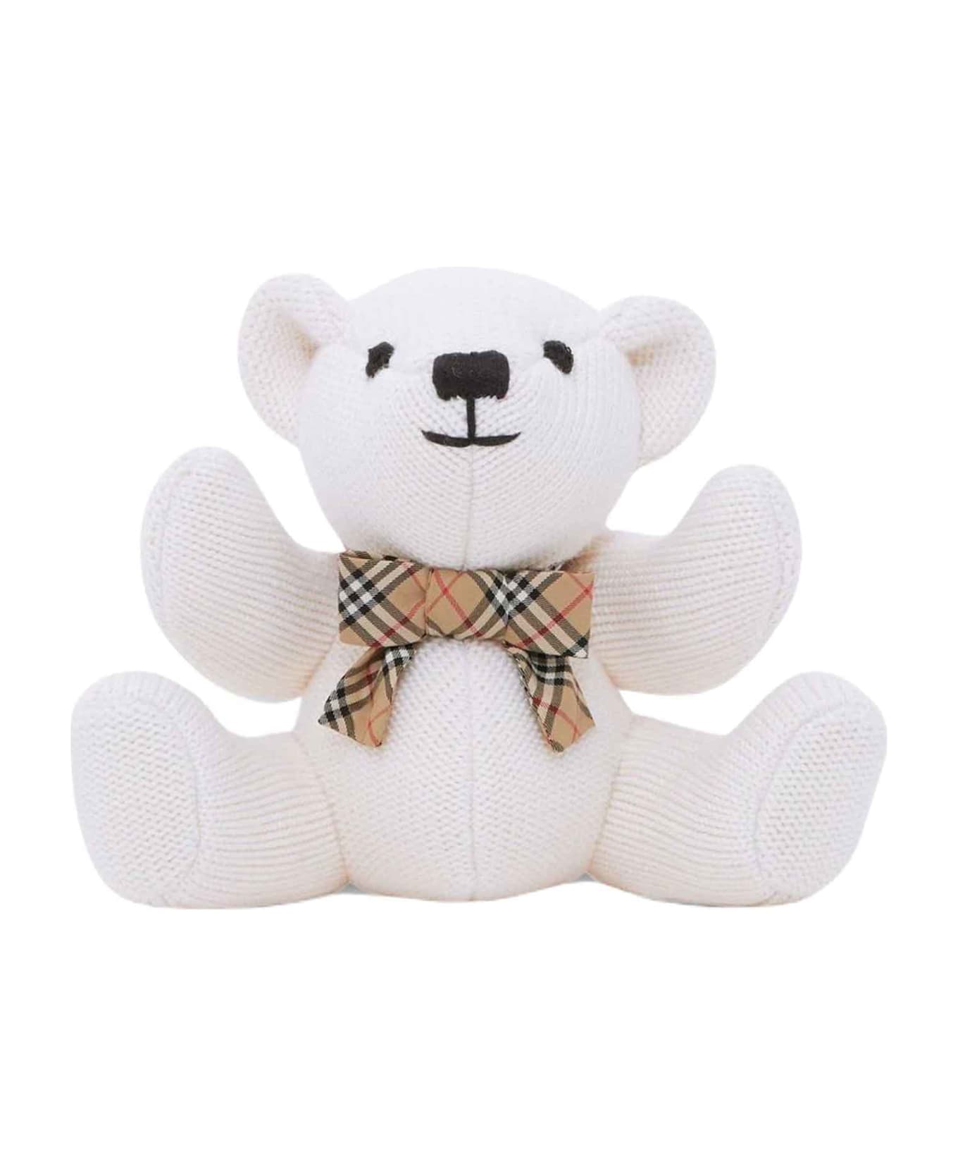 Burberry Ivory Bear Baby Unisex - Bianco