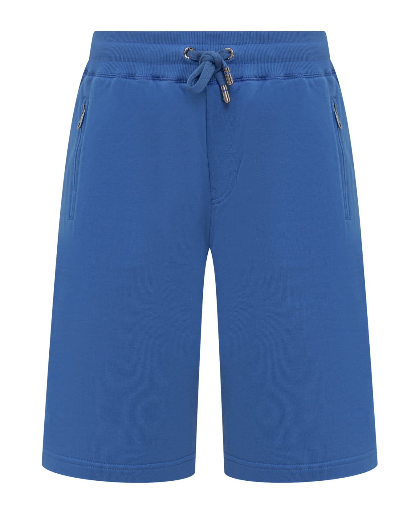 Dolce & Gabbana Jogging Shorts With Logo Plaque - blue ショートパンツ
