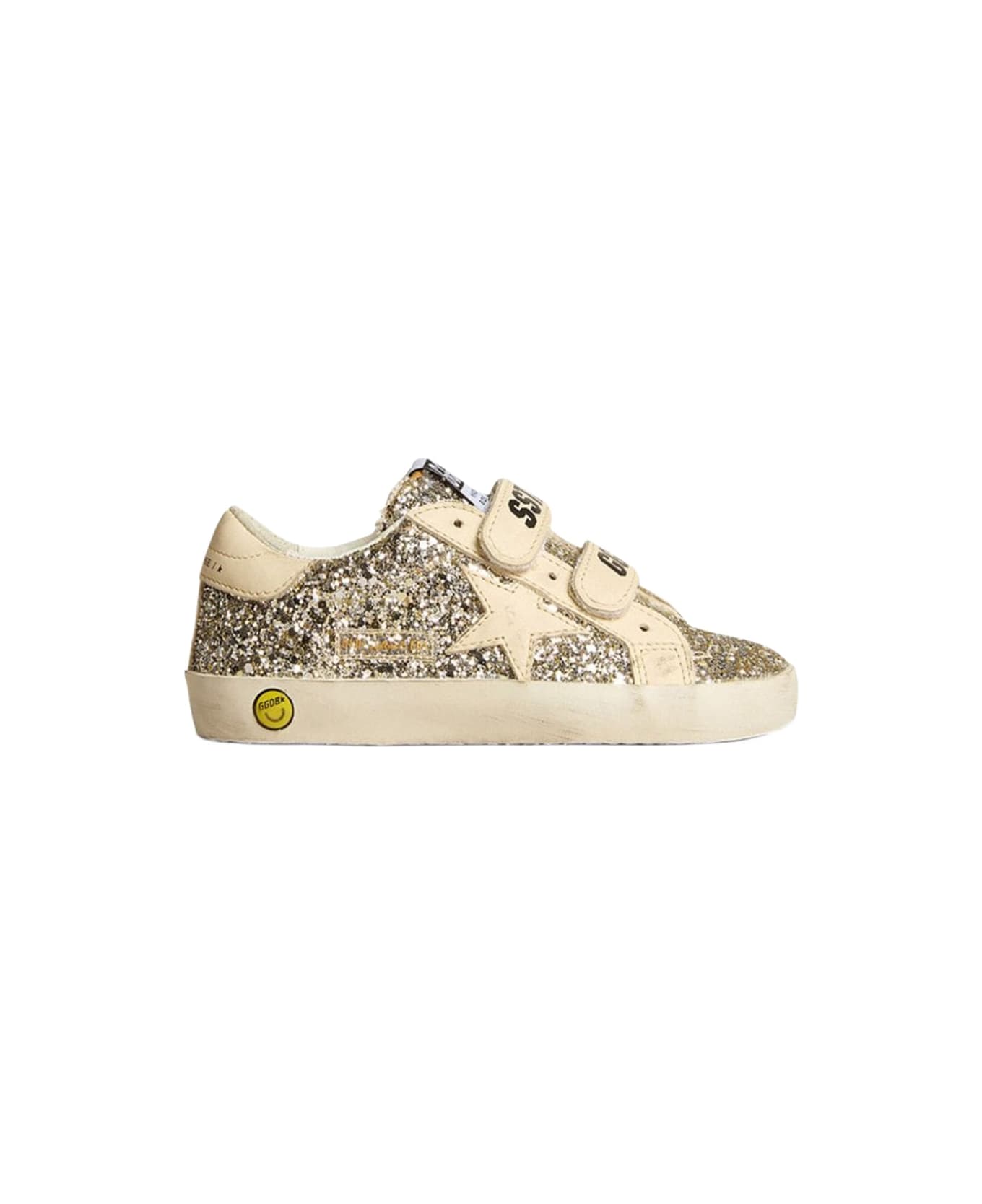 Golden Goose Old School Laminated Suede Upper Leather Star And Heel - BEIGE