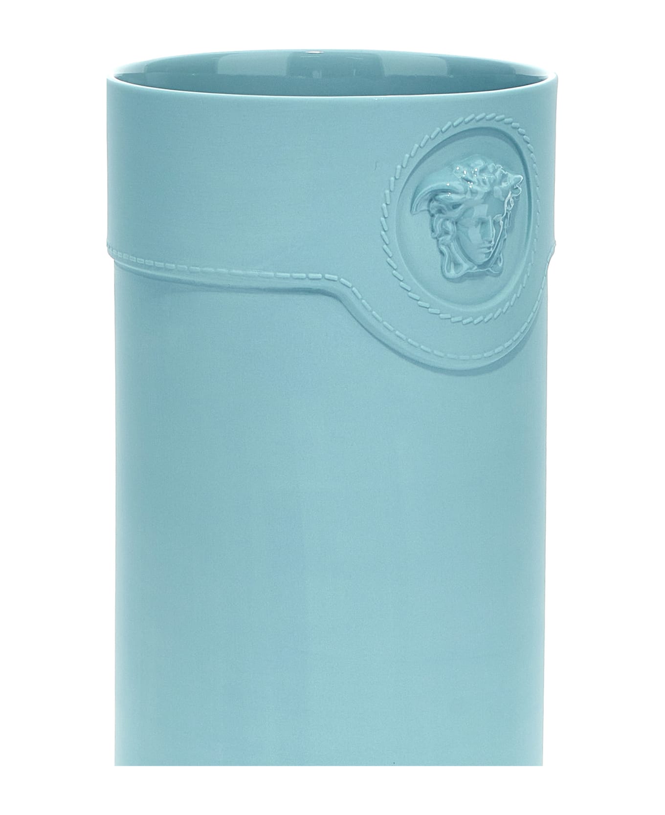 Versace 'medusa' Vase - Light Blue