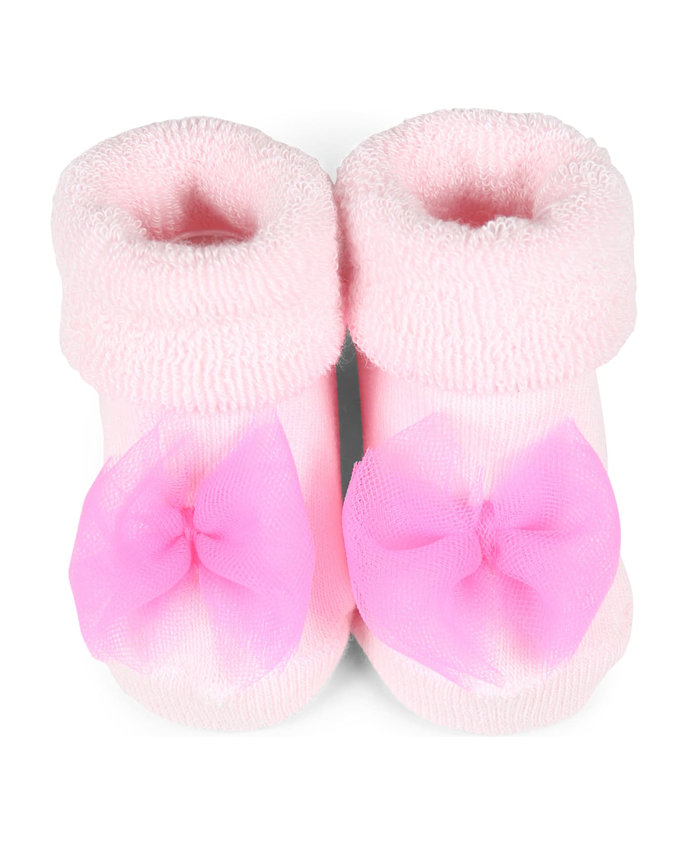 Billieblush Pink Slippers For Baby Girl With Bow - Pink