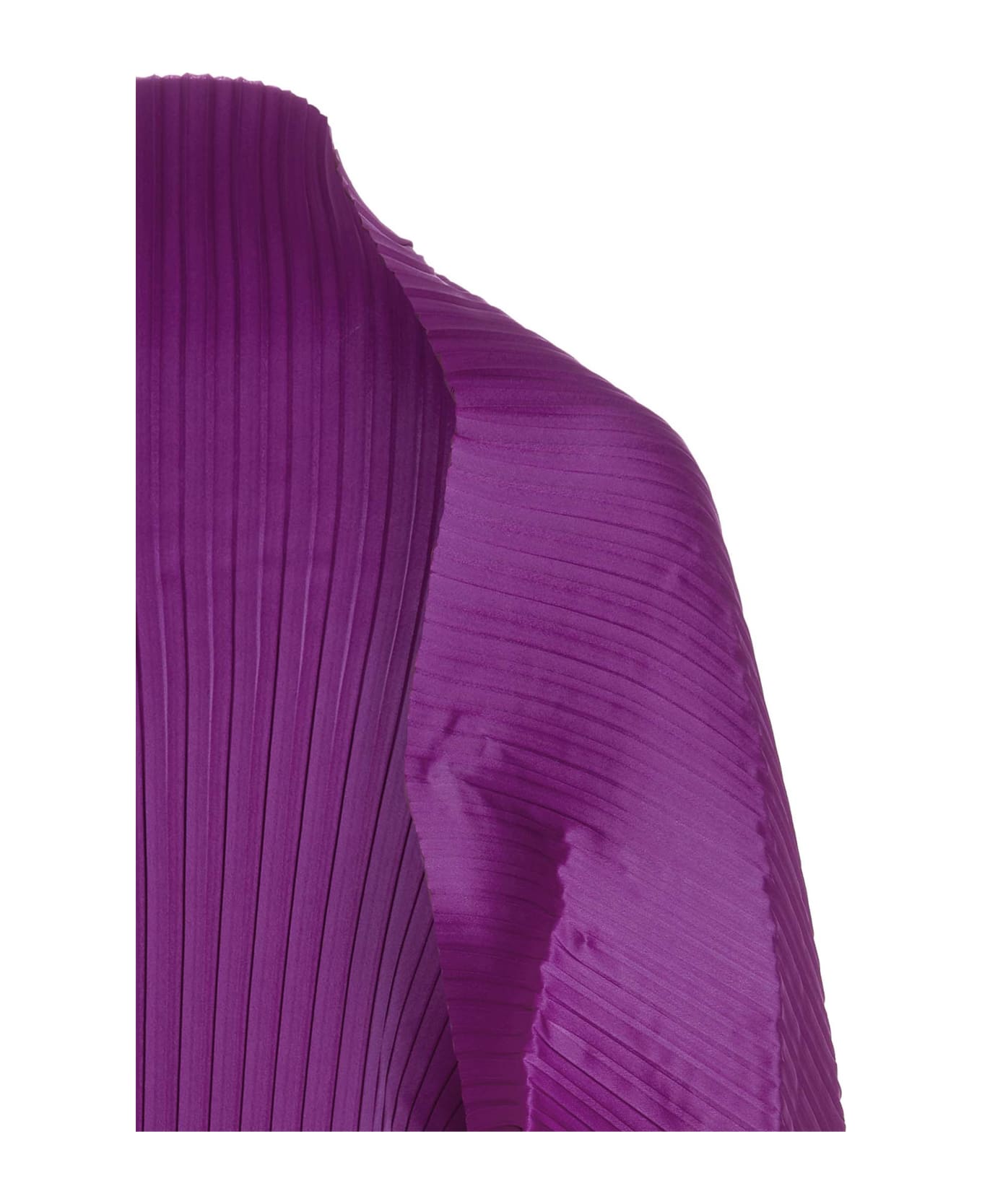 Max Mara Pleated Cape - Purple