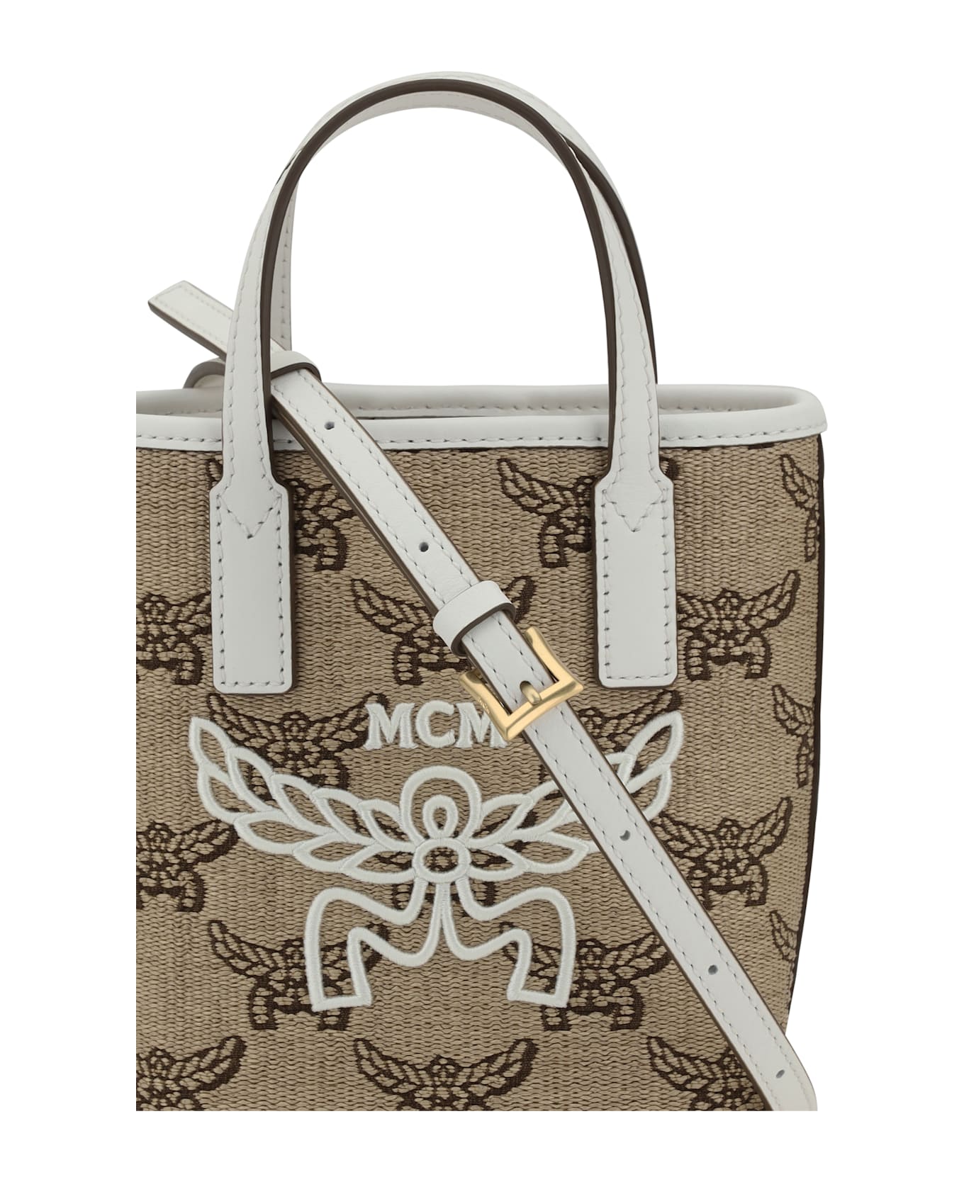 MCM Raffia Tote Bag