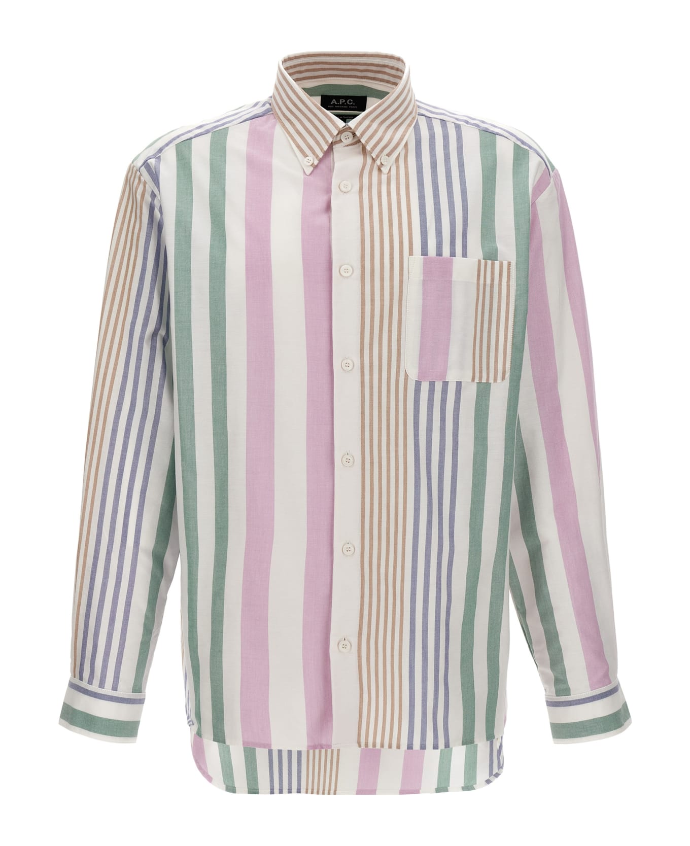 A.P.C. Mateo Striped Oxford Shirt - Saa Multicolor シャツ