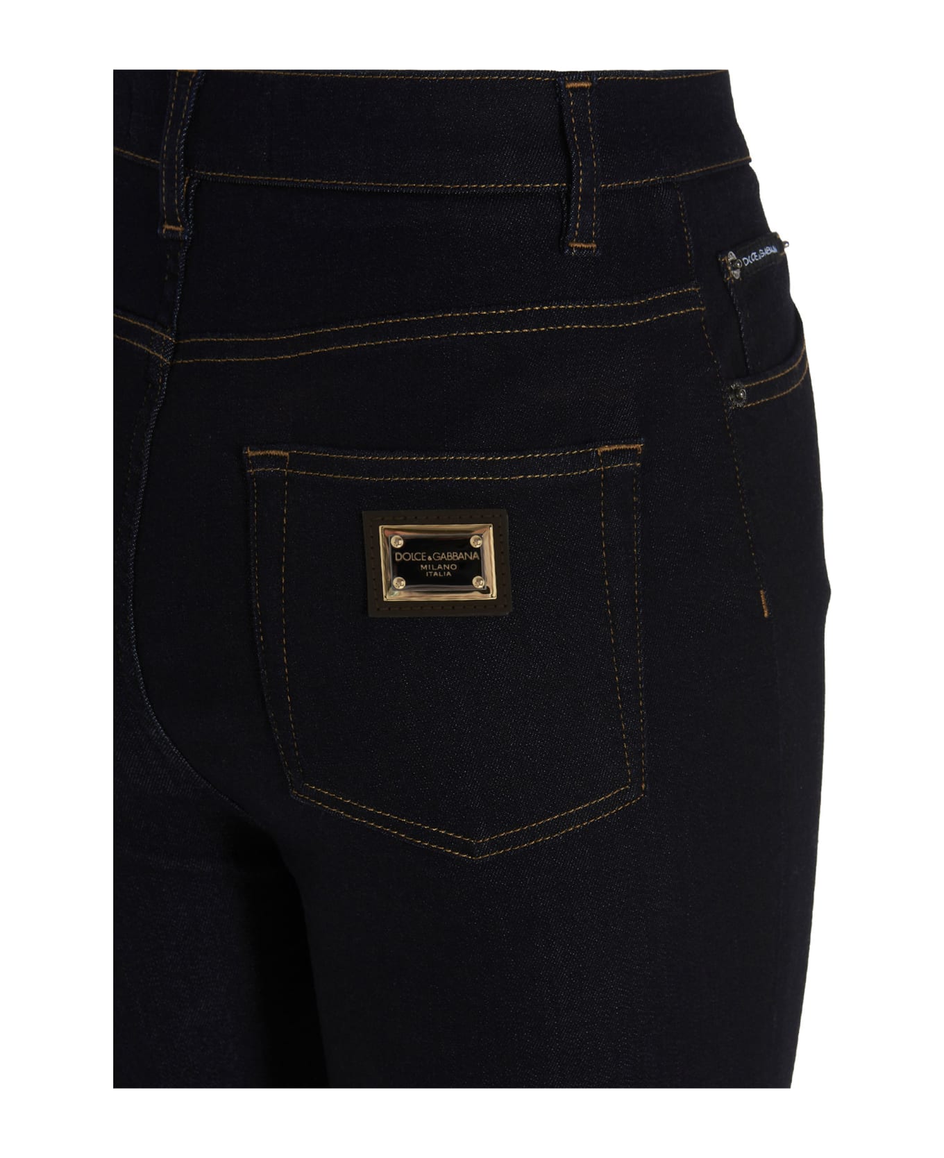 Dolce & Gabbana Grace Stretch Cotton Blend Denim Jeans - Denim デニム