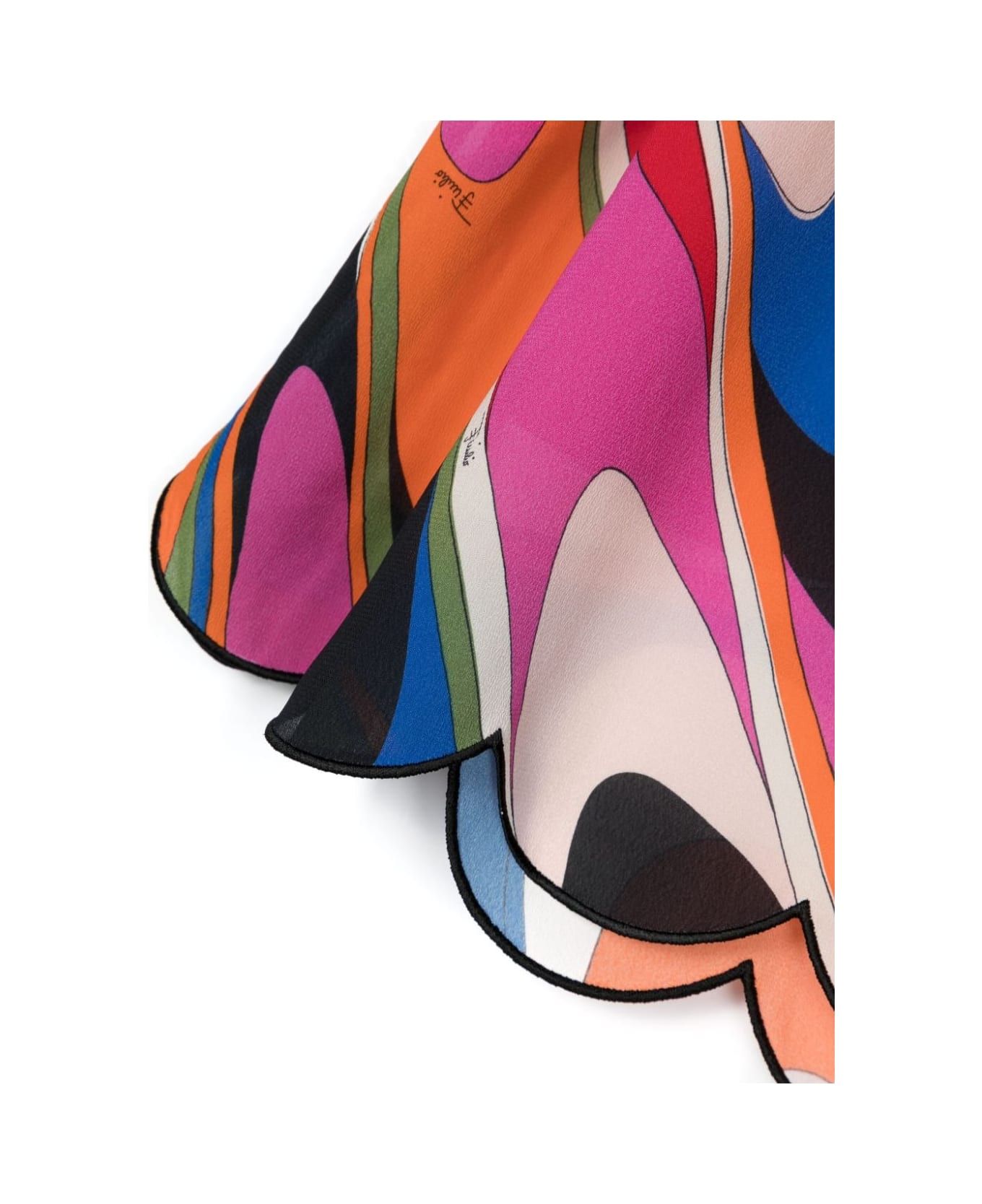 Pucci Multicoloured Wave Print Sleeveless Dress - Multicolour ワンピース＆ドレス