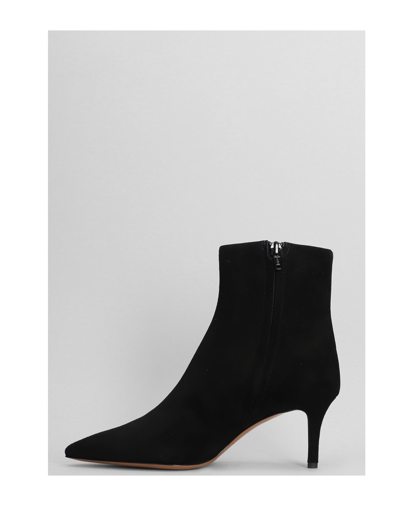 Fabio Rusconi High Heels Ankle Boots In Black Suede - black